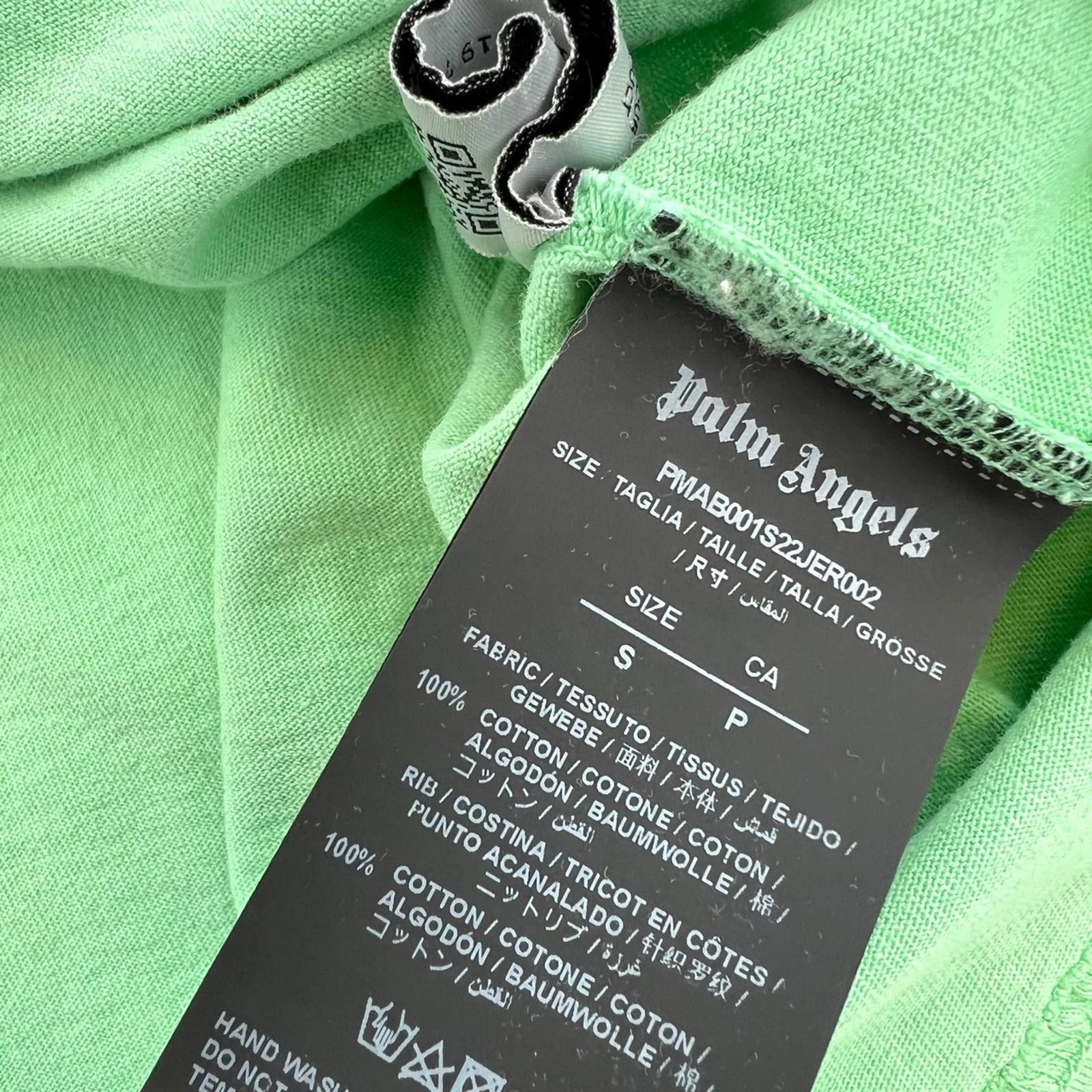 Palm Angels Palm Angels Green Long Sleeve T Shirt Size US S / EU 44-46 / 1 - 7 Thumbnail
