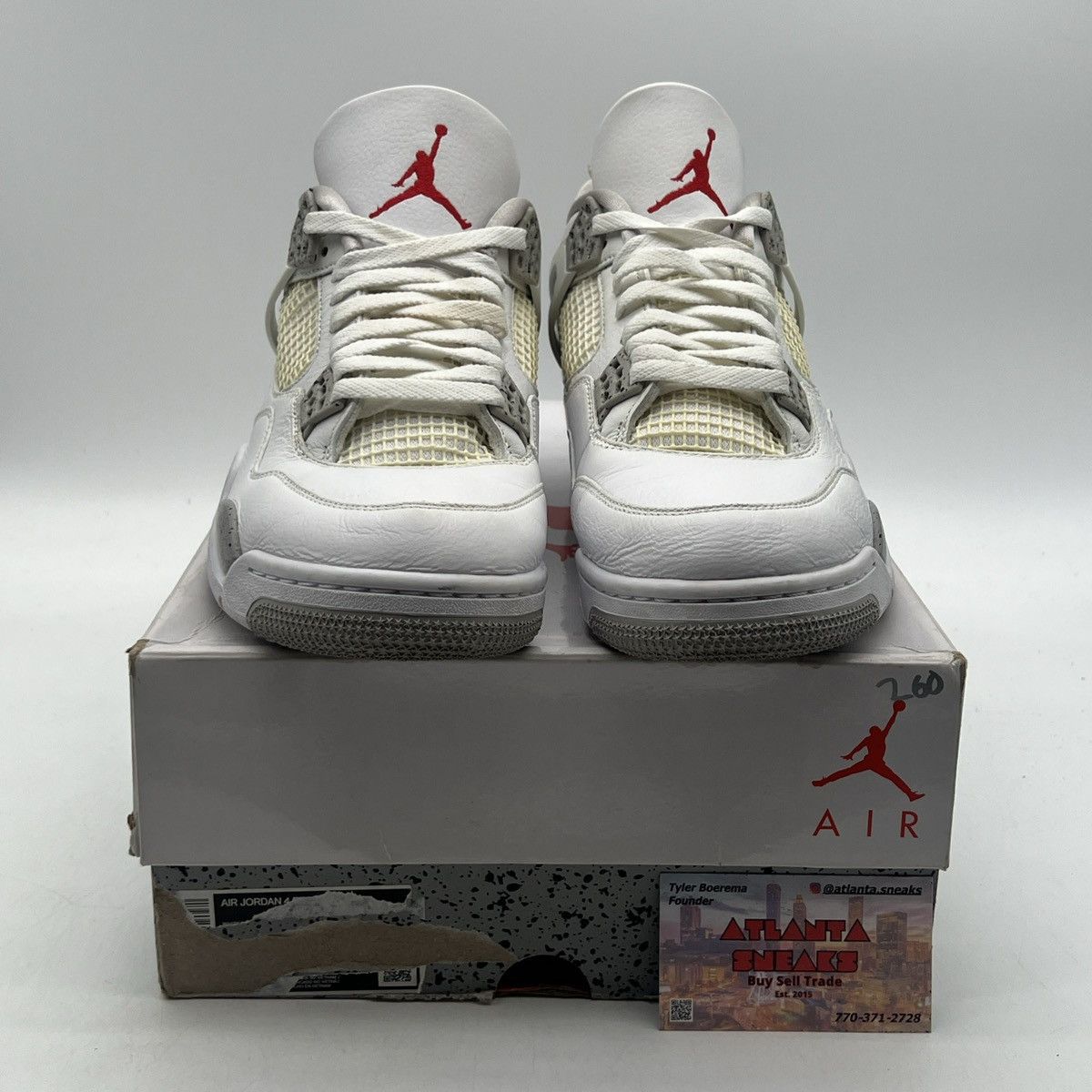 Jordan Brand Air Jordan 4 white Oreo Size US 11.5 / EU 44-45 - 2 Thumbnail
