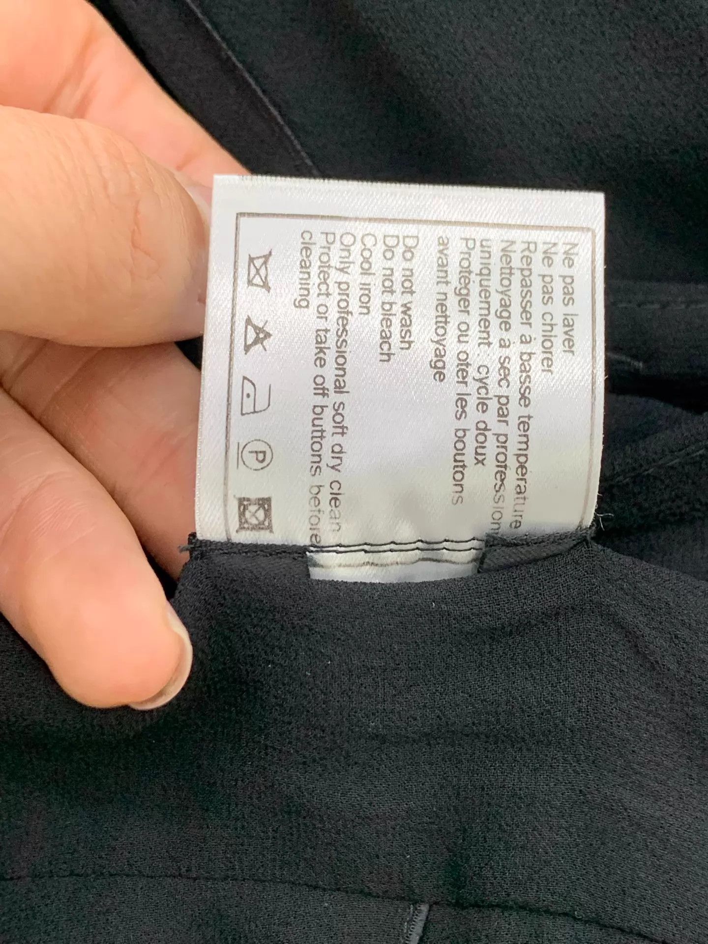 Chanel Chanel Vintage Black Silk Tulle Skirt 36 New Size 26" / US 2 / IT 38 - 6 Thumbnail