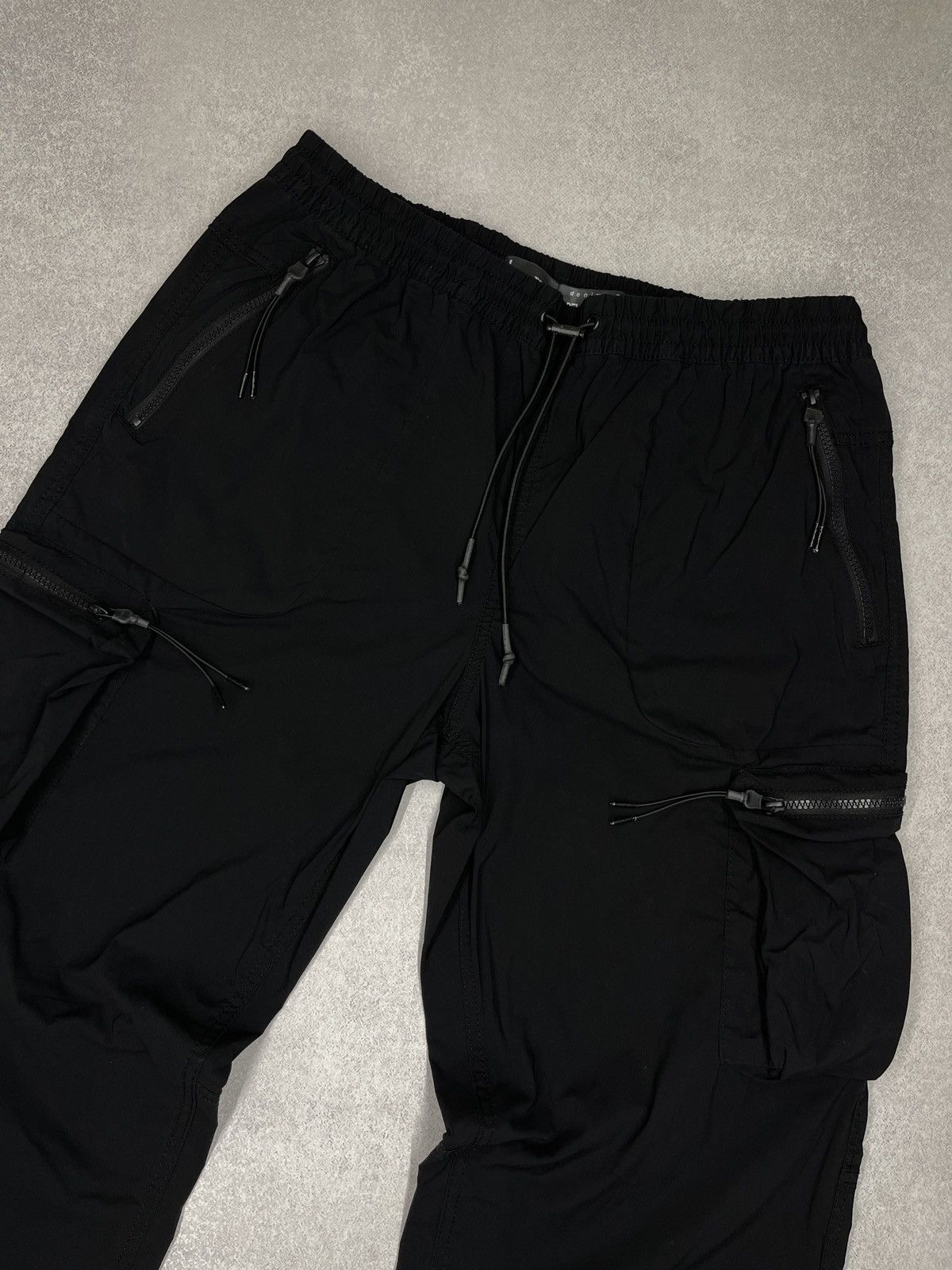 Primark Mens Primark Nylon Cargo Pants Black Parachute Multipocket Size US 34 / EU 50 - 3 Thumbnail