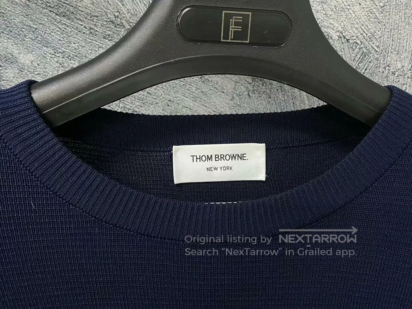 Thom Browne thom browne classic navy crewneck sweater. Size XL / US 12-14 / IT 48-50 - 3 Thumbnail