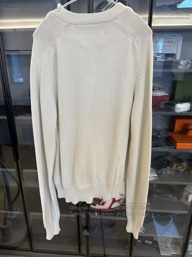 Maison Margiela Maison Margiela FW21 V-neck long-sleeved hole loose knitwe Size M / US 6-8 / IT 42-44 - 2 Thumbnail