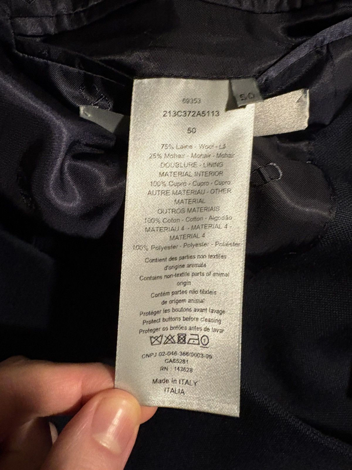 Dior Dior Blue wool/mohair coat. Size US M / EU 48-50 / 2 - 16 Thumbnail