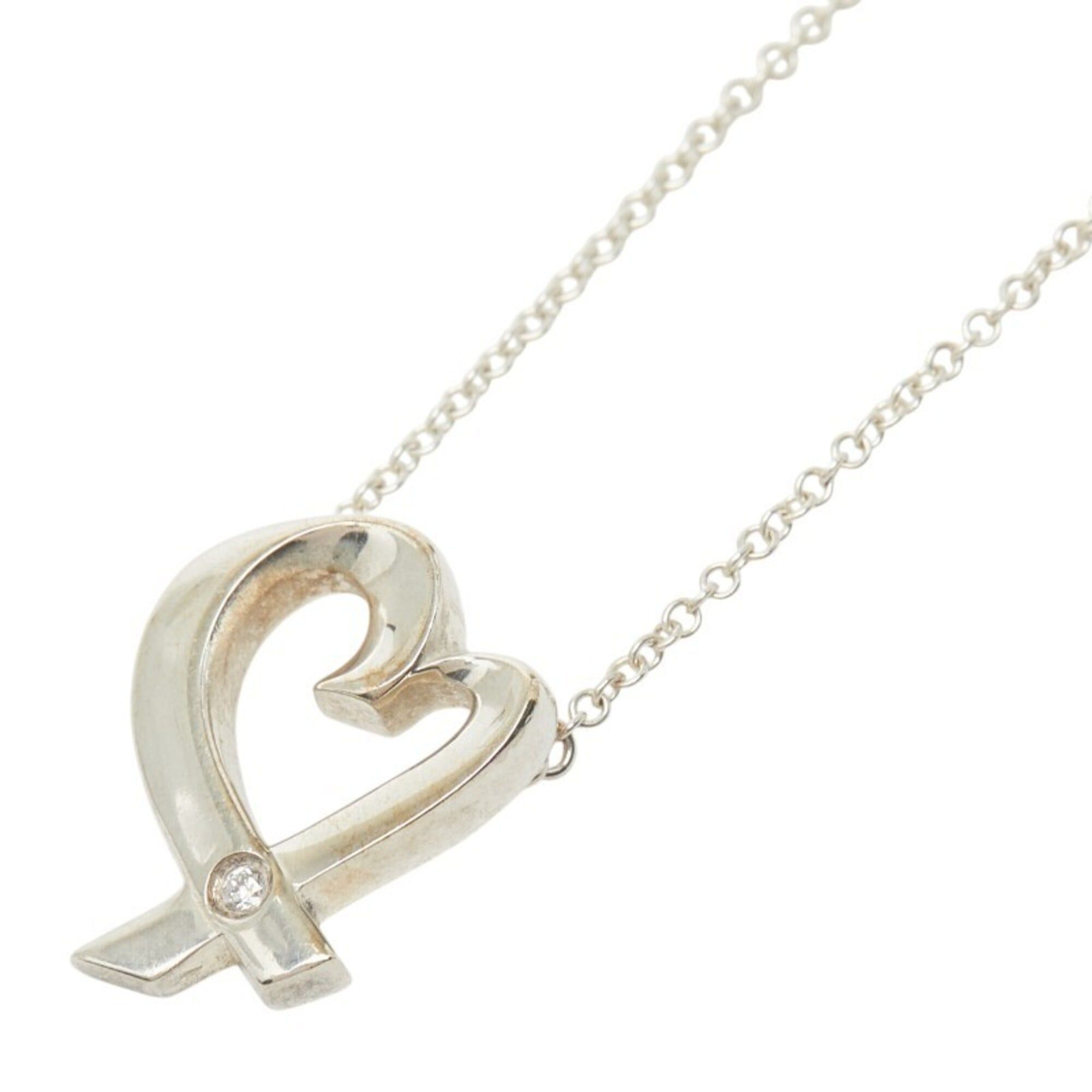 Tiffany & Co. Tiffany & Co. Loving Heart 1P Diamond Necklace, SV925 Silver, Women's. Size ONE SIZE - 1 Thumbnail