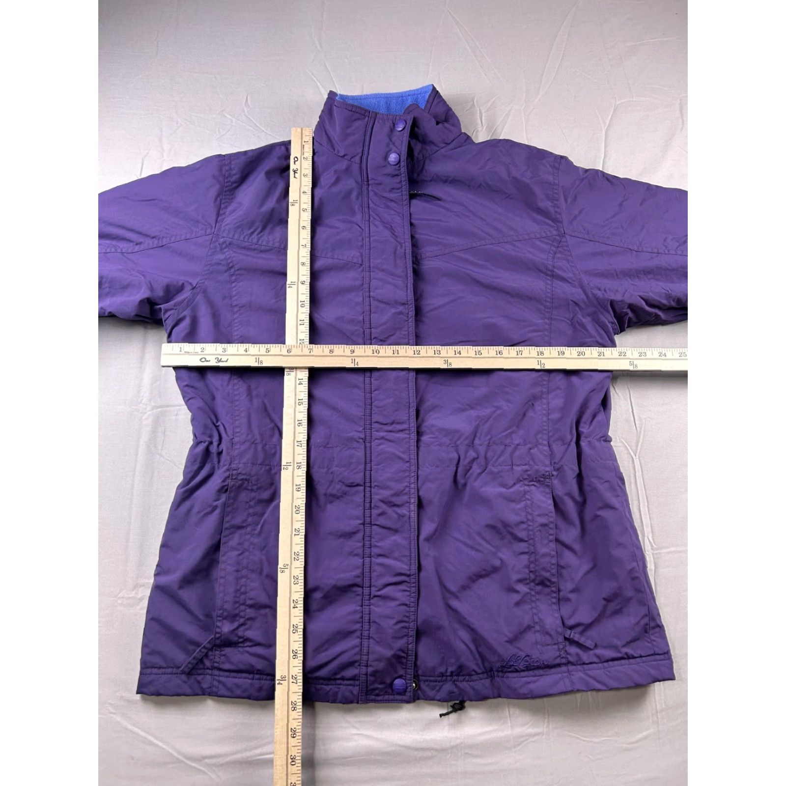 Vintage VINTAGE? LL Bean Jacket Womens Petite Medium Purple Fleece Lined Insulated Parka Zip Size M / US 6-8 / IT 42-44 - 6 Thumbnail