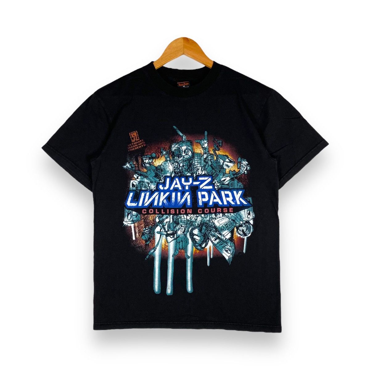 Band Tees × Jay-Z × Vintage VINTAGE JAY-Z & LINKIN PARK BAND 