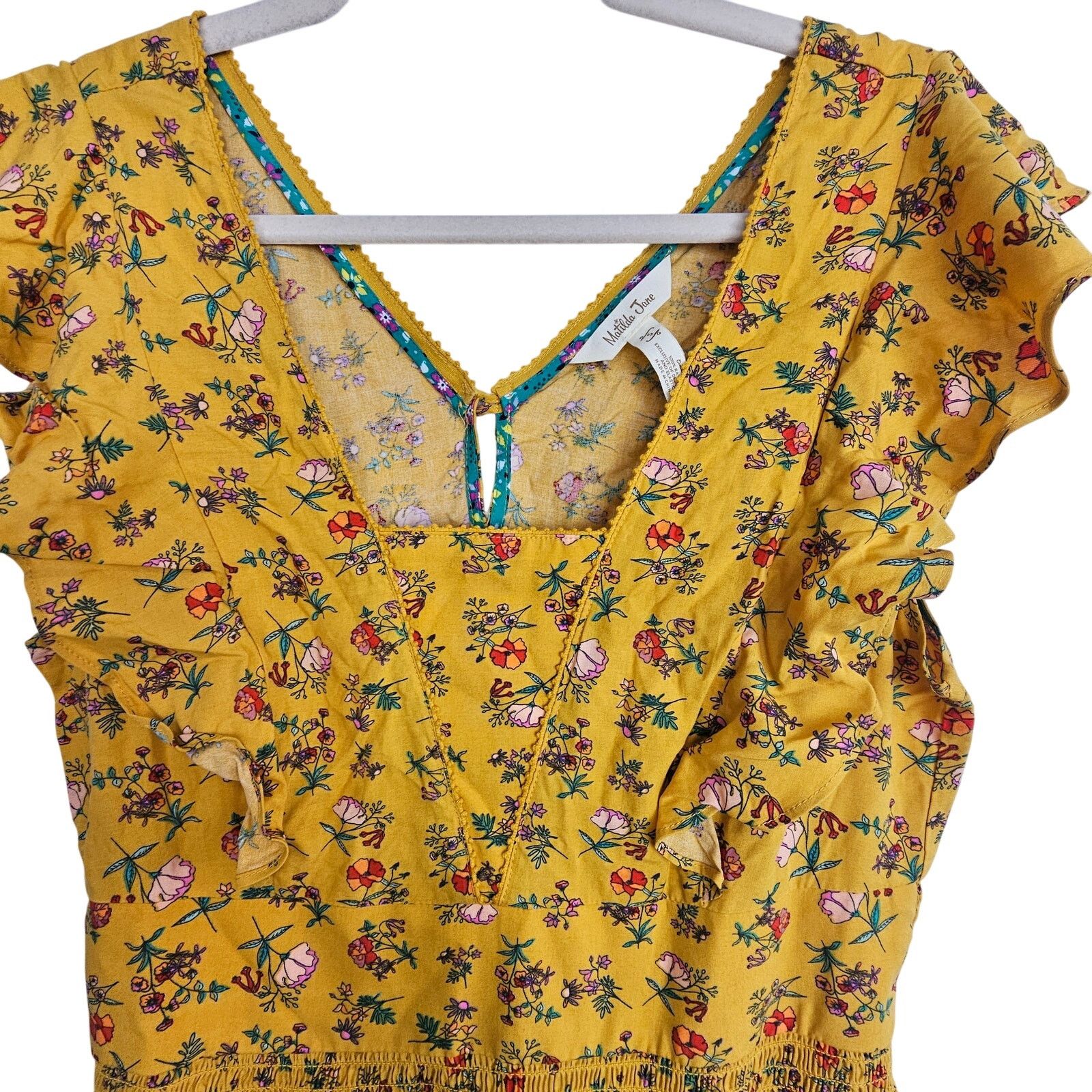Matisse Matilda Jane Brilliant Daydream Fantasy Floral Sun Dress S Size S / US 4 / IT 40 - 3 Thumbnail