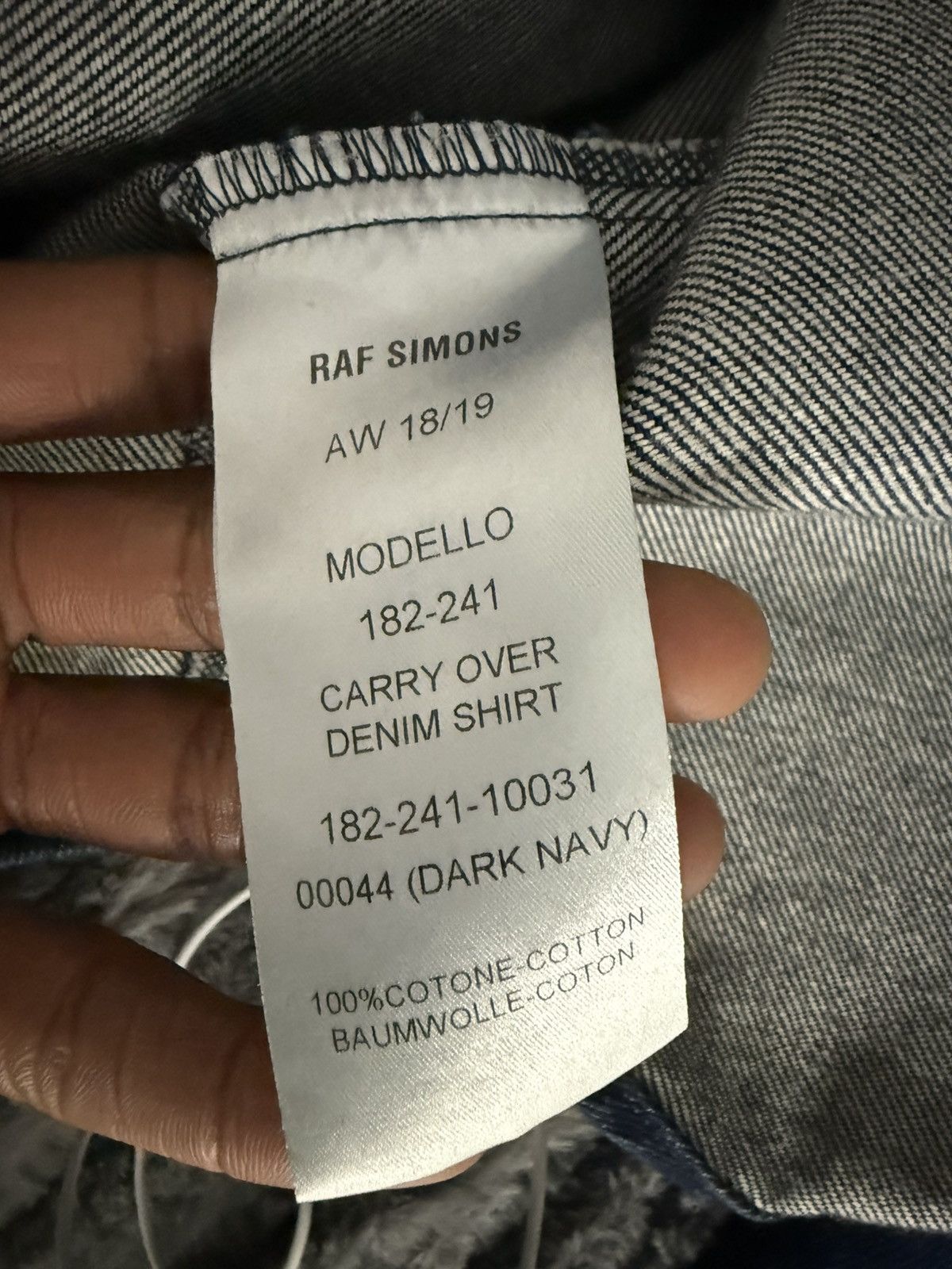 Raf Simons RAF SIMONS DENIM COVER SHIRT Size US M / EU 48-50 / 2 - 6 Thumbnail