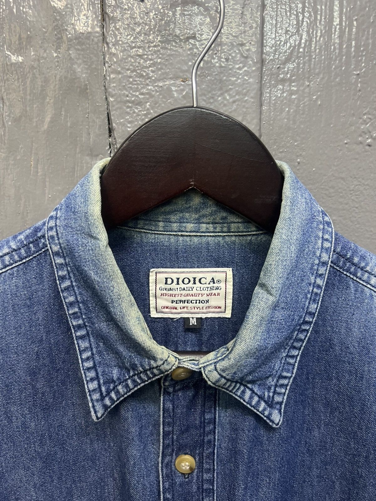 Japanese Brand Dioica Denim Shirt Double Pocket Size US M / EU 48-50 / 2 - 5 Thumbnail