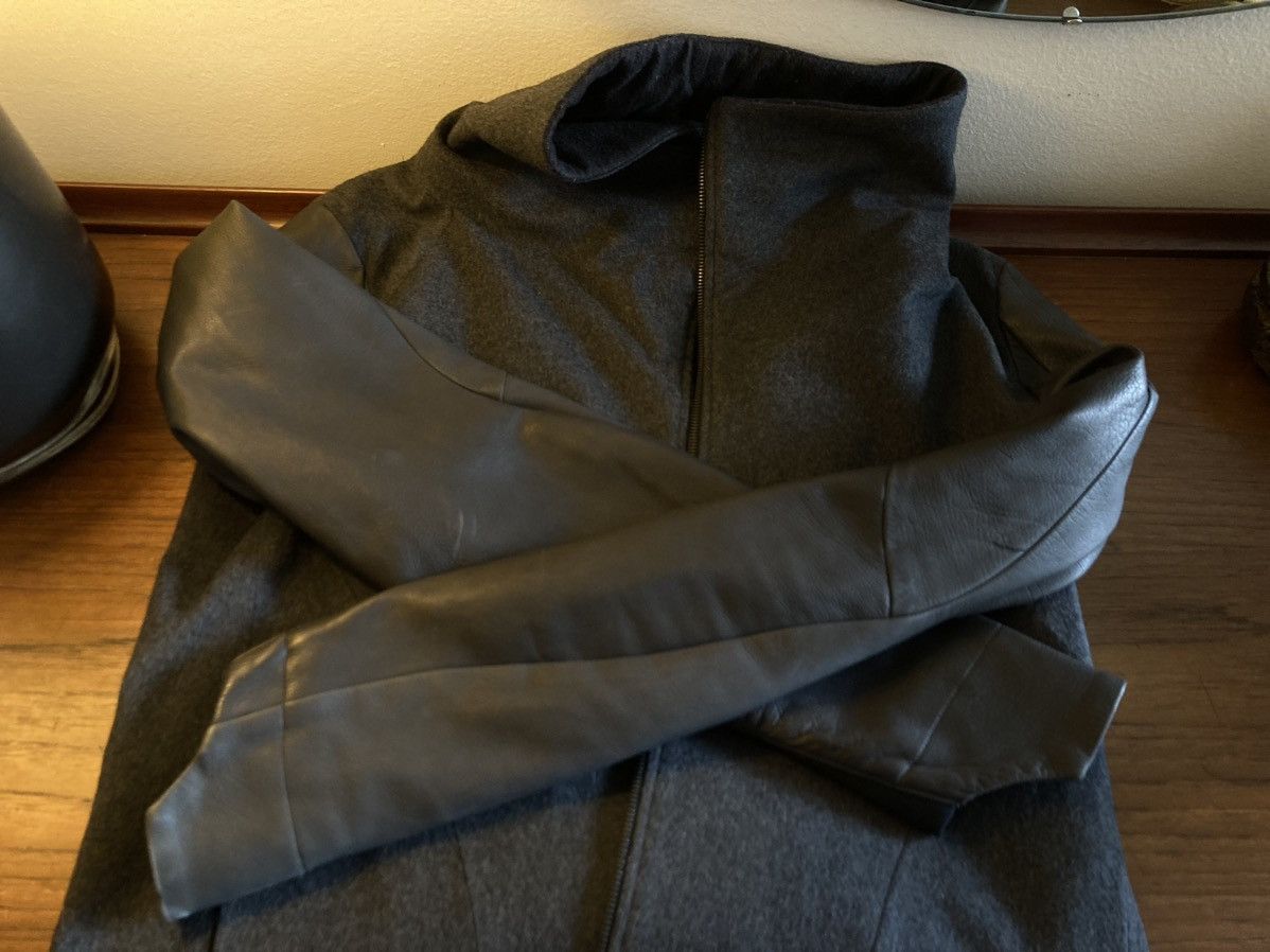 Devoa Wool Jacket W/ Leather Sleeves Size US L / EU 52-54 / 3 - 4 Thumbnail