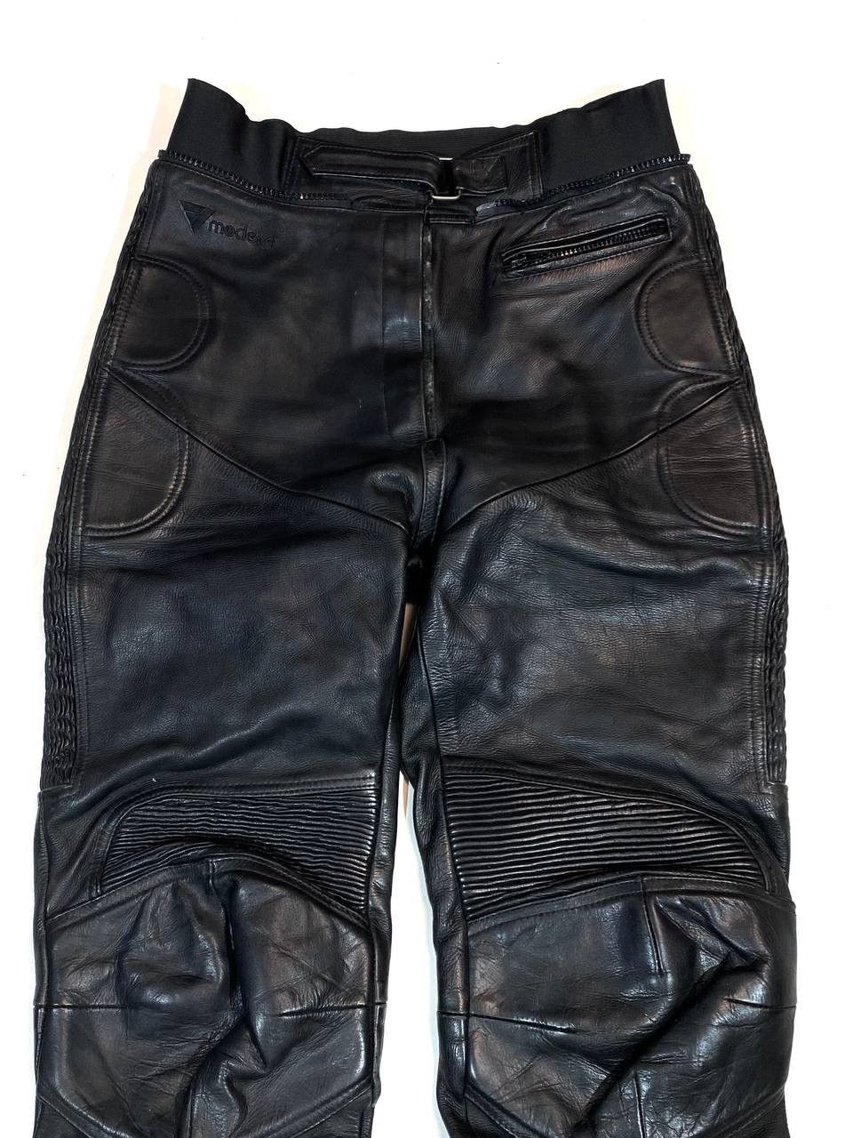 Vintage Modeka Racing Motorcycle Leather Pants Vintage Size US 33 - 2 Thumbnail