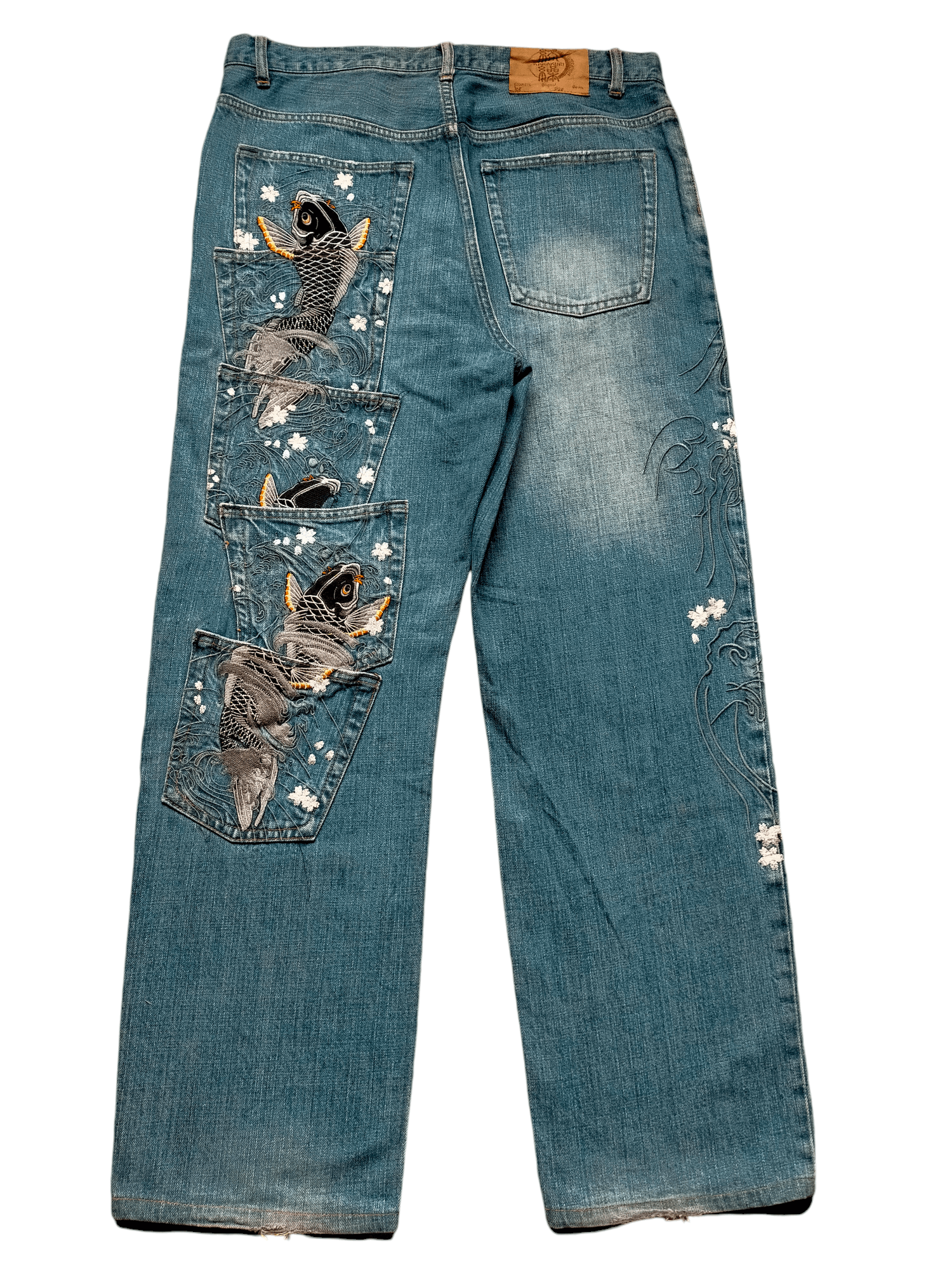 If Six Was Nine Karakuri Generation Multipocket Embroiderd Denim Pants Size US 34 / EU 50 - 1 Thumbnail