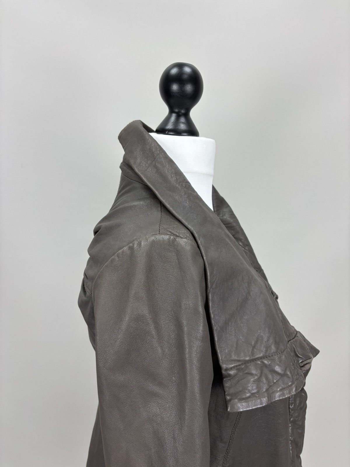 Allsaints Womens leather jacket AllSaints Size 8 Color Brown Size M / US 6-8 / IT 42-44 - 6 Thumbnail