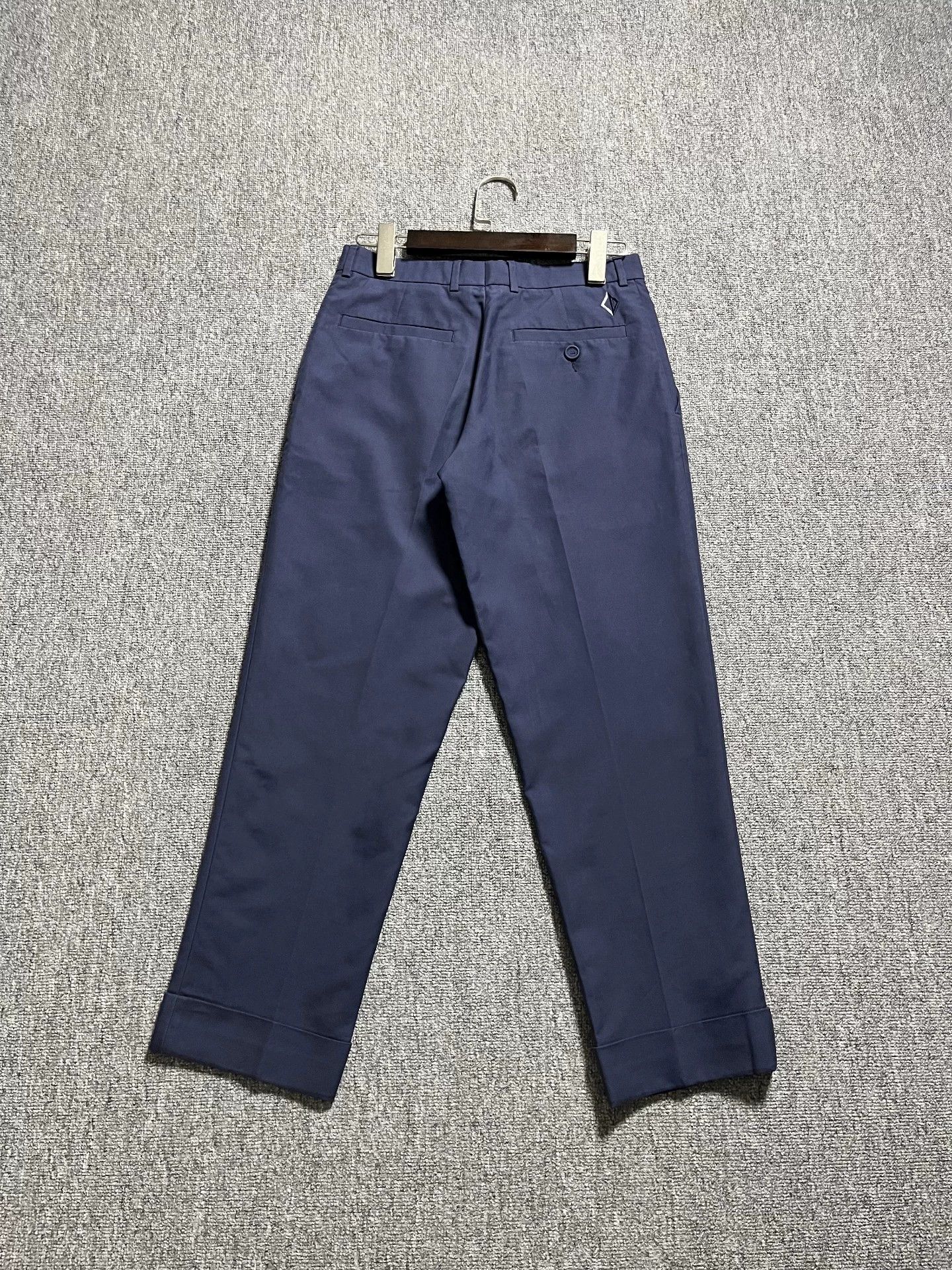 Dior Dior Men's 44 Navy Blue Cuffed Cropped Chino 23FW Size US 28 / EU 44 - 2 Thumbnail