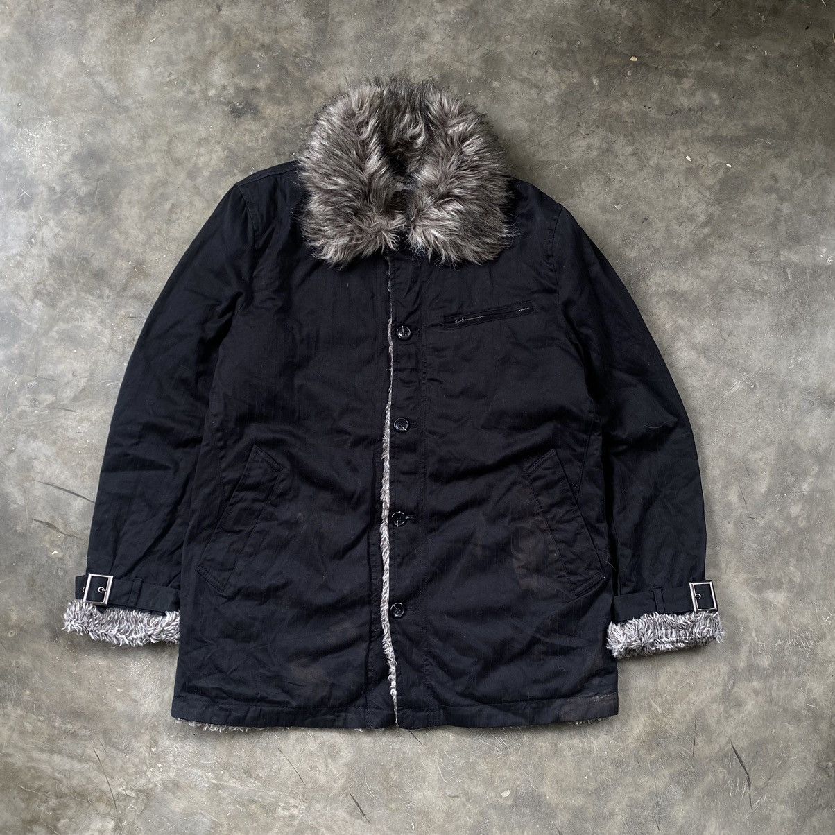 14th Addiction Japanese Spinash Bondage Fur Jacket - Vkei Style Size US M / EU 48-50 / 2 - 2 Thumbnail
