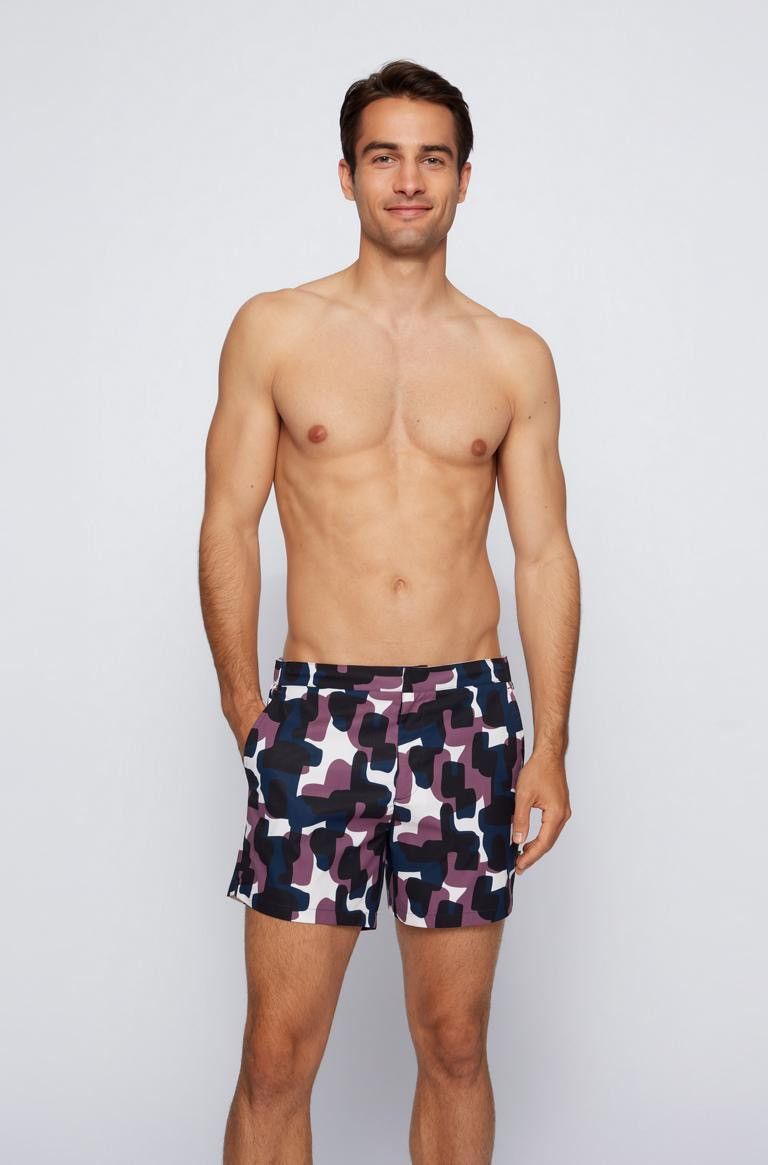 Hugo Boss Multicolor camo swim shorts Size US 32 / EU 48 - 3 Thumbnail
