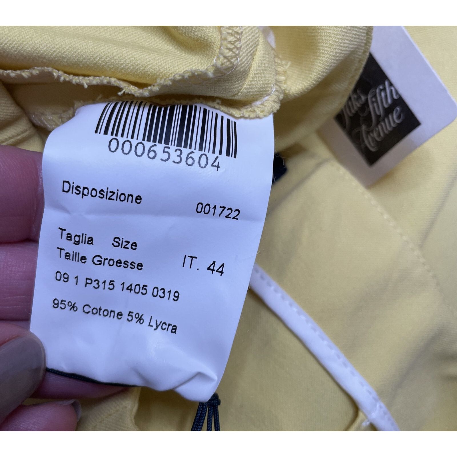Piazza Sempione Piazza Sempione Yellow Cotton Audrey Cropped Pants Capris 10 Size 30" / US 8 / IT 44 - 9 Thumbnail