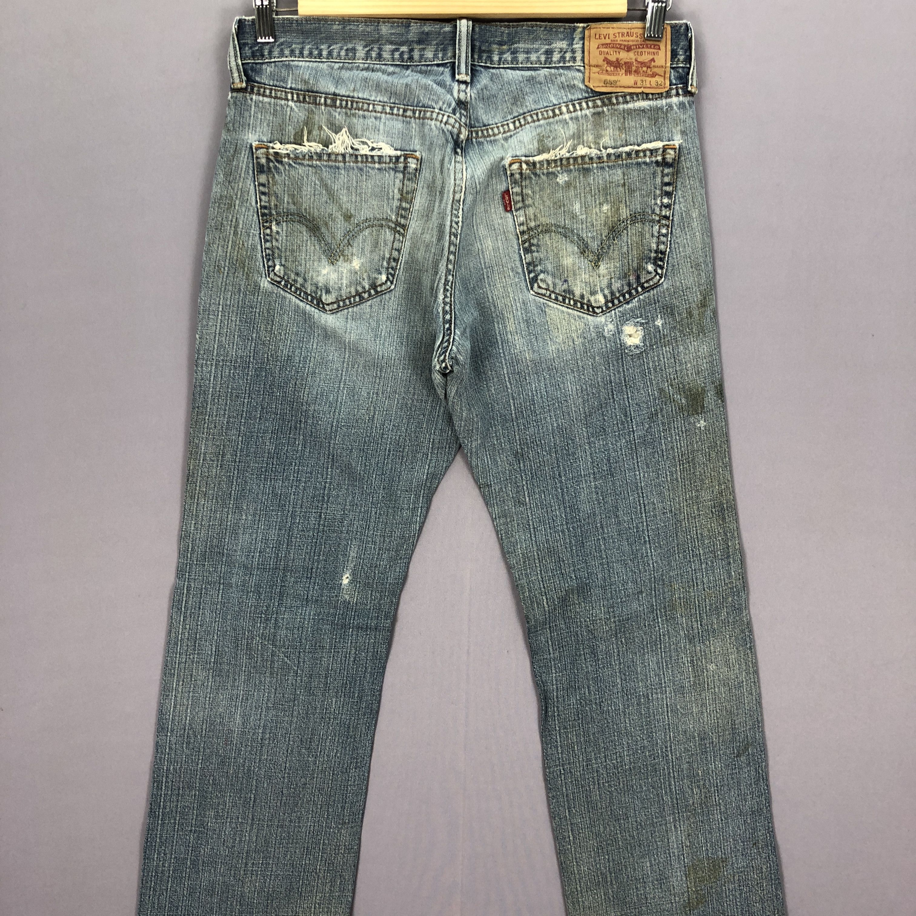 Levi's Vintage 90s Distressed Levis Jeans Levi's 559 Painter Denim Size US 32 / EU 48 - 4 Thumbnail