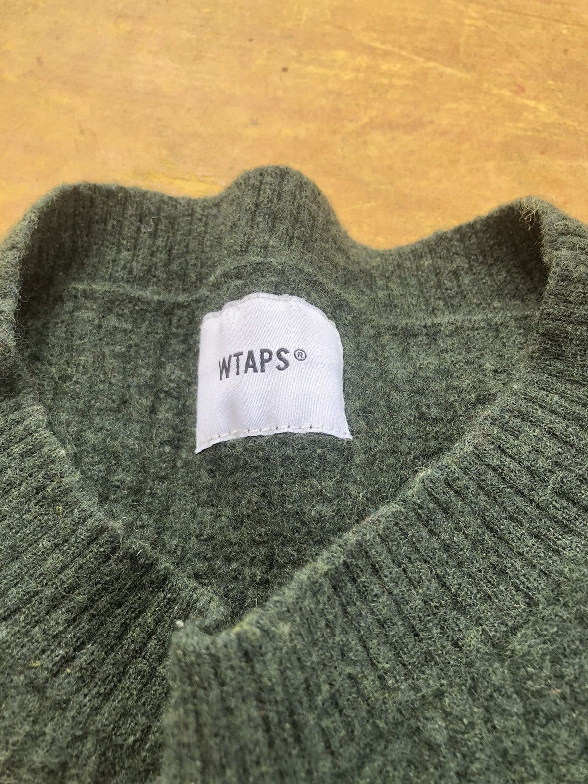 Wtaps sweter waffle wool