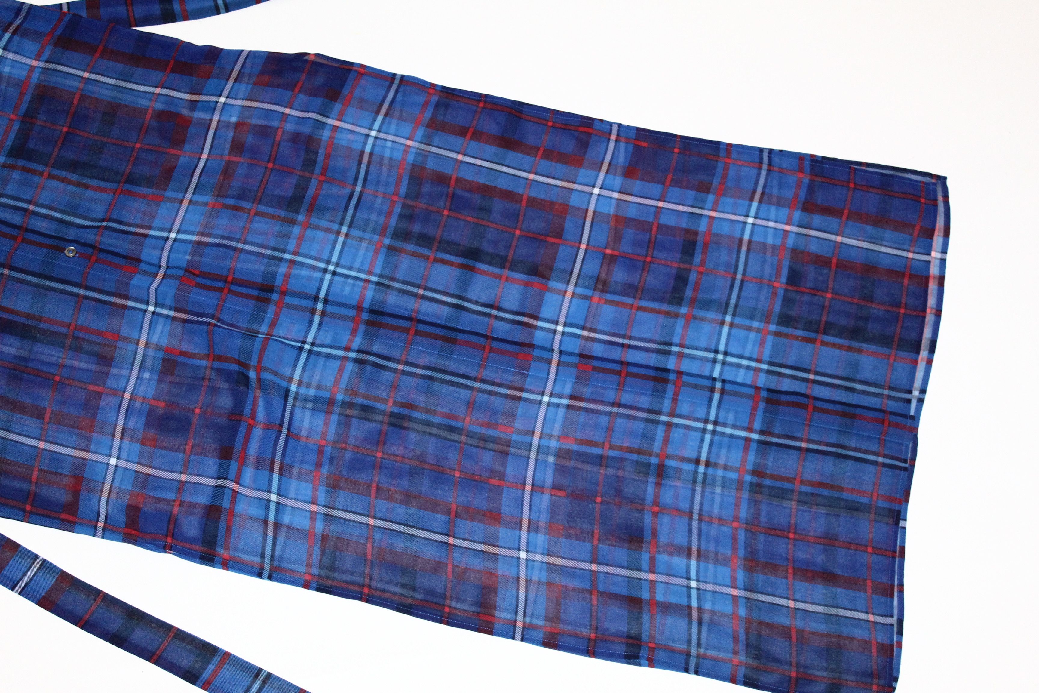 Tommy Hilfiger Gigi Hadid x Tommy Hilfiger Plaid Polyester Long Shirt Dress Size M / US 6-8 / IT 42-44 - 9 Thumbnail