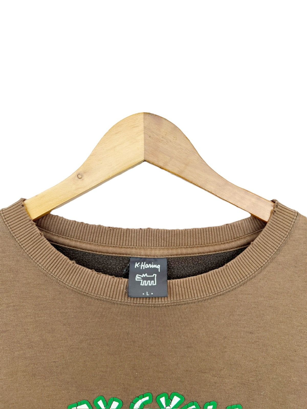 Keith Haring Keith Haring City Cycle Distressed Sunfaded Brown Sweatshirt Size US M / EU 48-50 / 2 - 10 Thumbnail