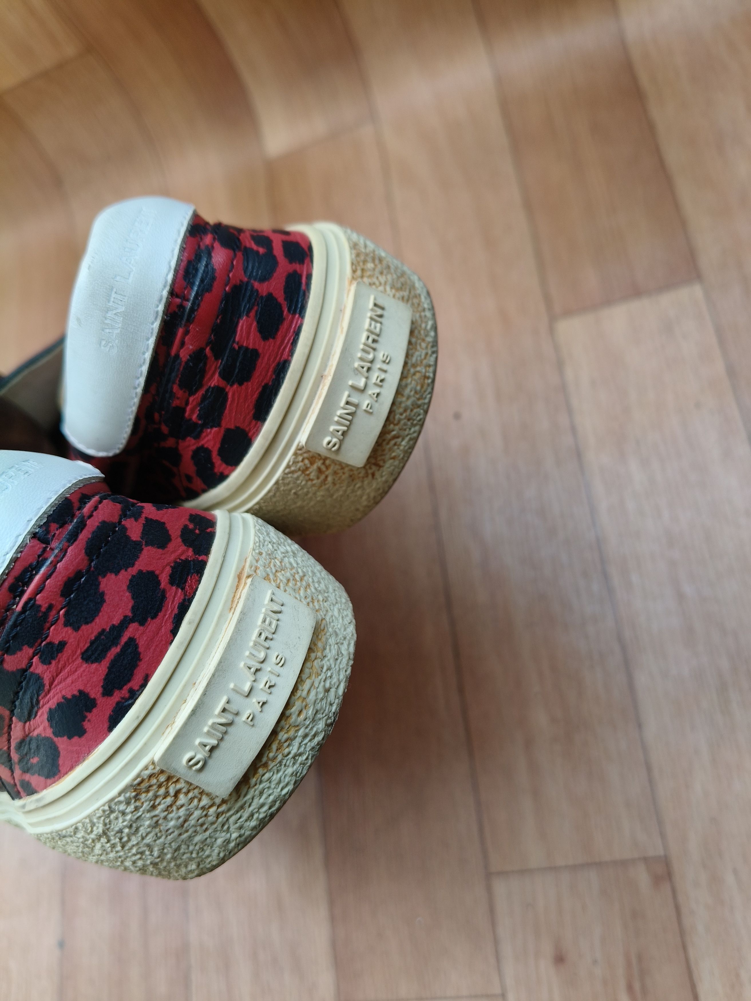 Saint Laurent Paris 🩸🎱 Saint Laurent red babycat Size US 8 / EU 41 - 13 Thumbnail