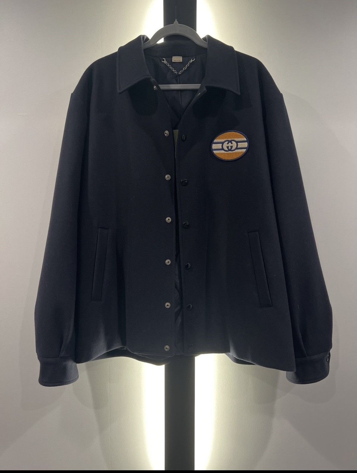 Gucci Gucci Felt Blouson Jacket “25” Heart Patch Size 56 NEW Size US XL / EU 56 / 4 - 4 Thumbnail