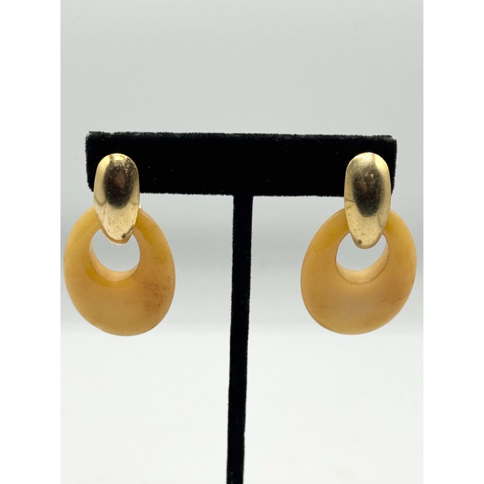 Vintage Vintage yellow stone dangle earrings Size ONE SIZE - 2 Thumbnail