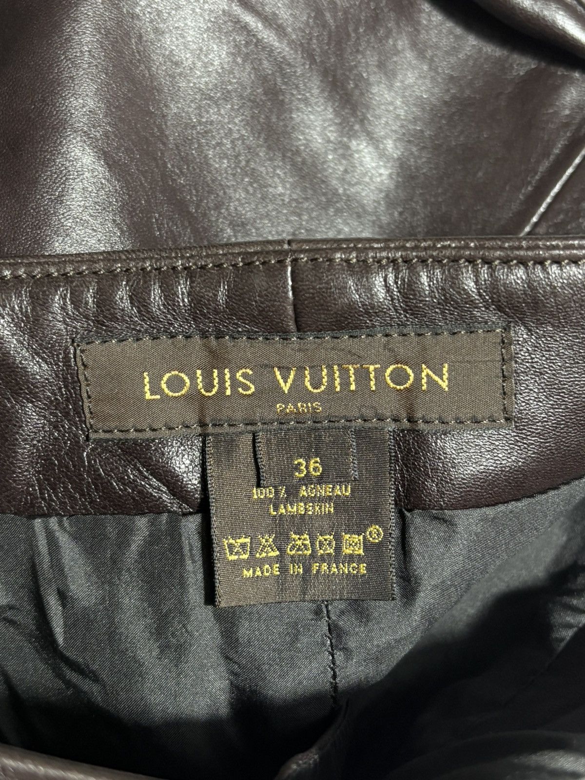 Louis Vuitton VINTAGE LOUIS VUITTON BIKER LEATHER PANTS Size 25" / US 0 / IT 36 - 7 Thumbnail