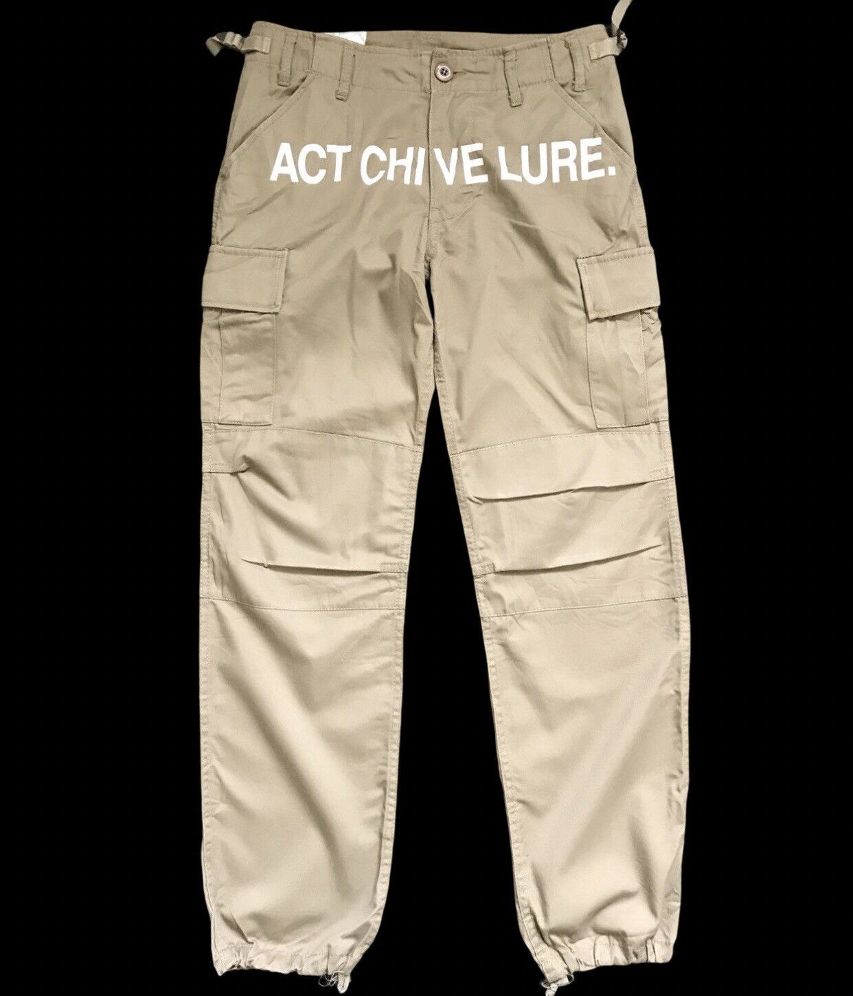 Japanese Brand CP206 RED ARK Japan Speel Out Print Cargo Pant Size US 29 - 1 Thumbnail