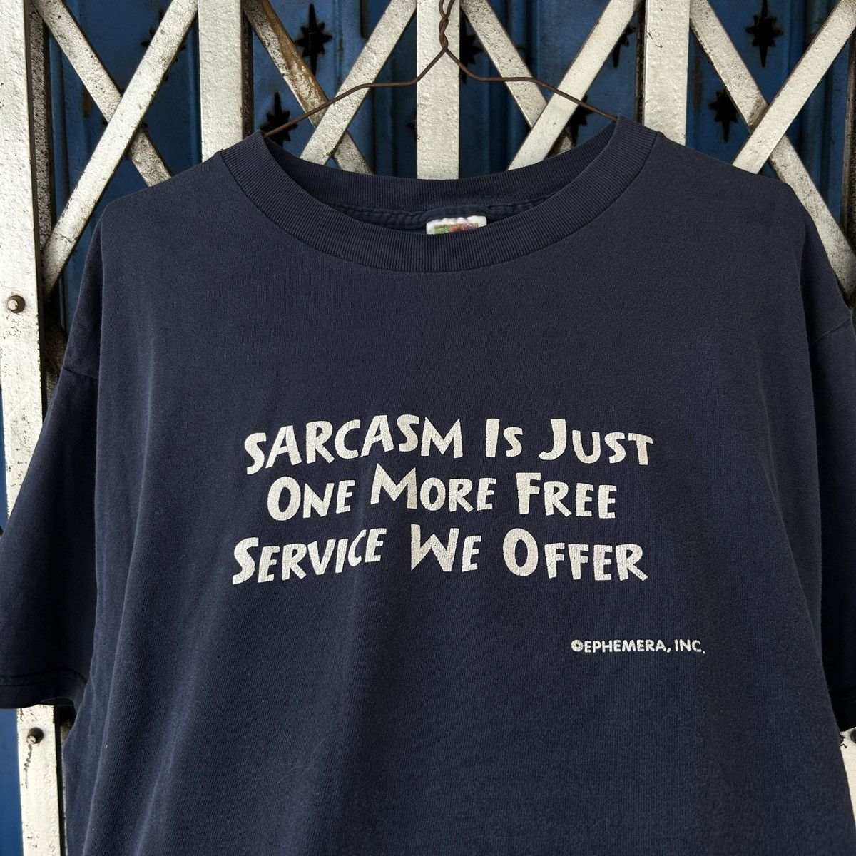 Vintage 1990s Sarcasm T-Shirt Size US L / EU 52-54 / 3 - 11 Thumbnail