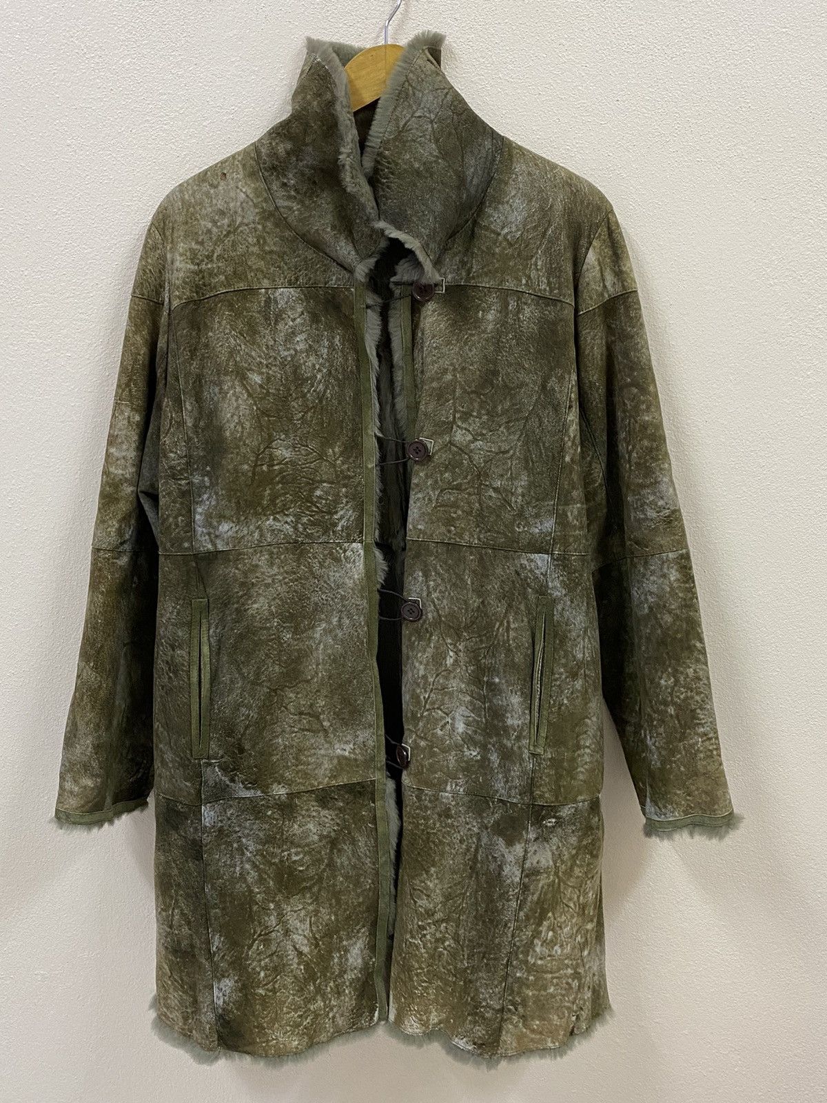 Vintage Vintage Leather Fur Rabbit Jacket Size L / US 10 / IT 46 - 1 Thumbnail