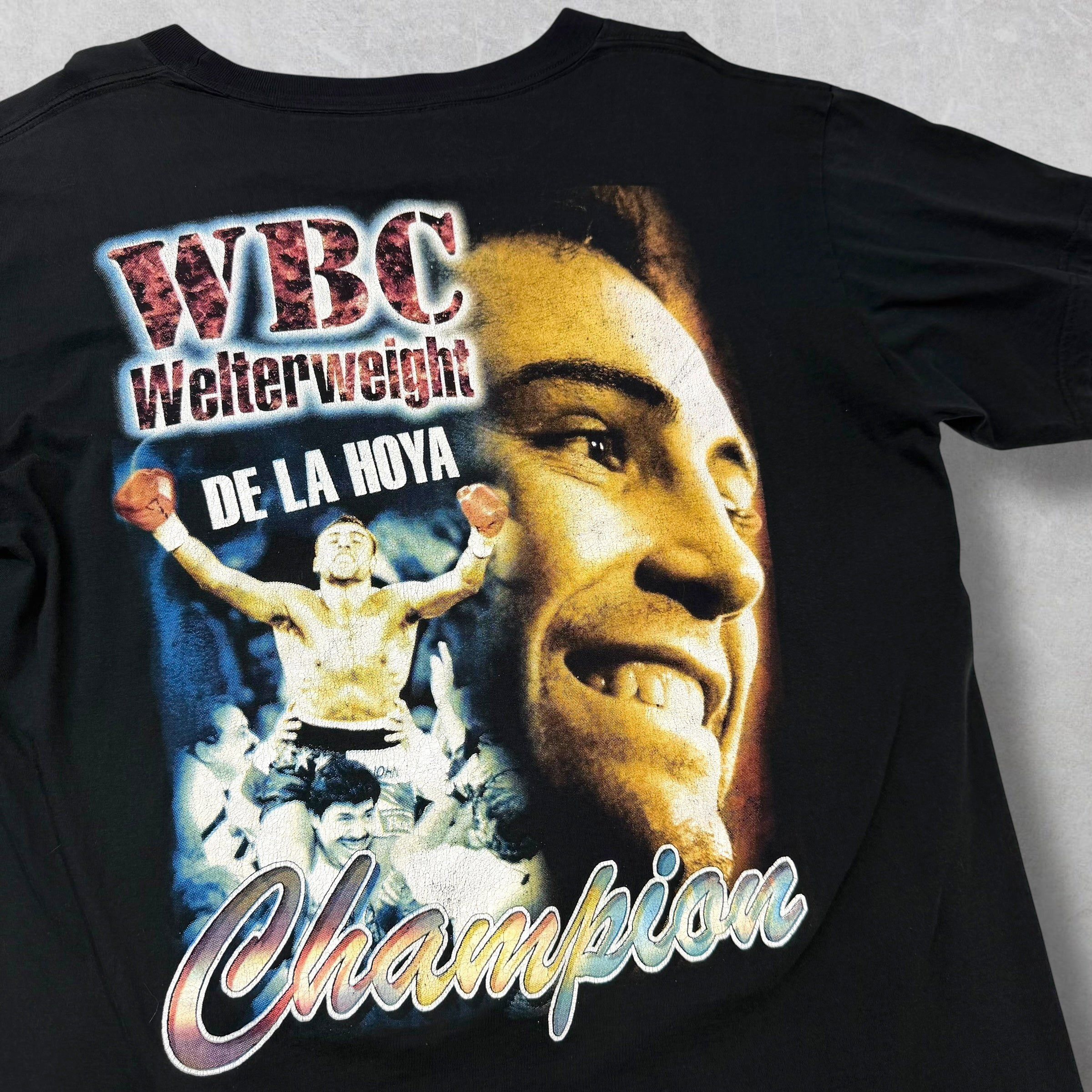 Vintage Vintage 90s Oscar De La Hoya WBC Champion Tee XL Size US XL / EU 56 / 4 - 4 Thumbnail