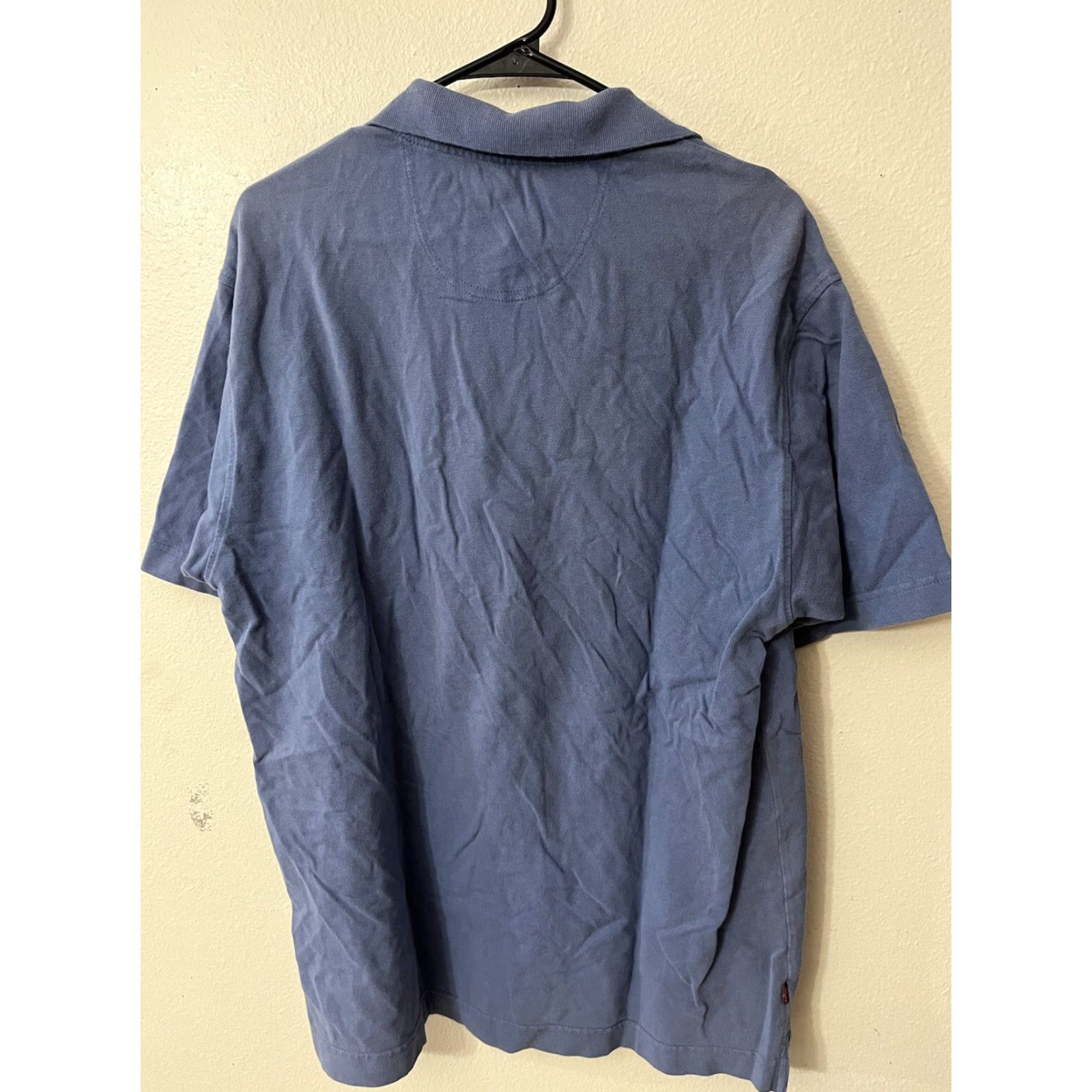 Levi's Levi's Polo Golf Short Sleeve Shirt Men Large Blue Brand Two Horse Logo Casual Shirt Polo Golf Blue Size US L / EU 52-54 / 3 - 3 Thumbnail