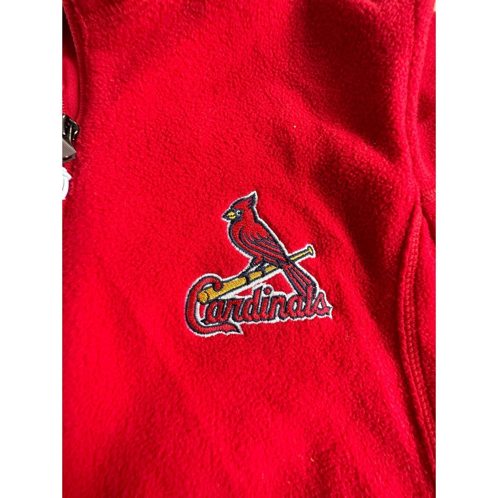 Antigua Antigua Ice Red fleece Jacket Cardinals MLB women size S Size S / US 4 / IT 40 - 4 Thumbnail