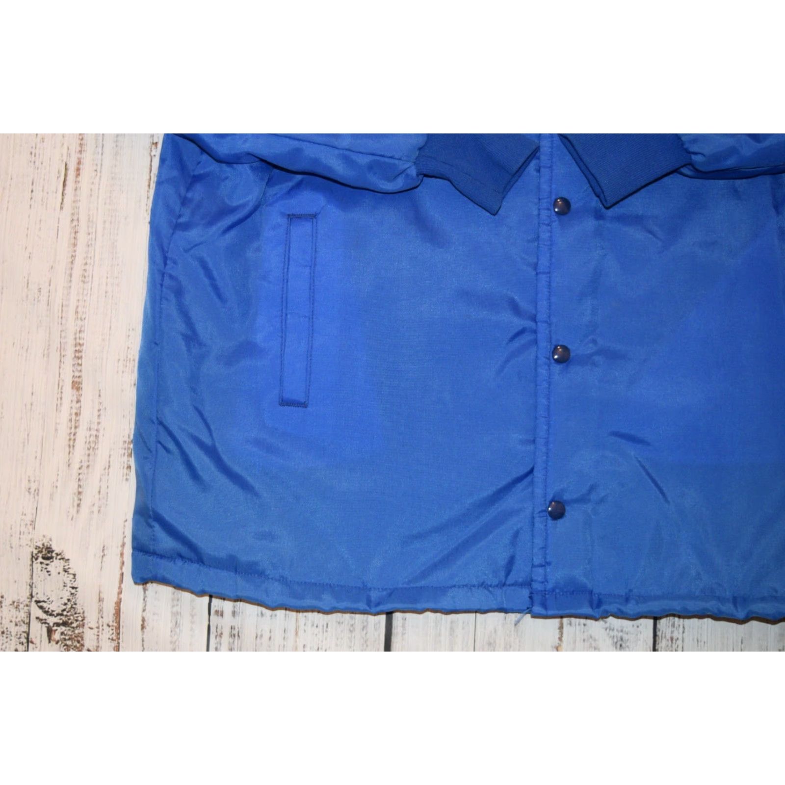 THE GREAT VINTAGE THE GREAT LAKES JACKET Shirt XL Blue 1970s Nylon Screen Print Patch Sherpa Mens Size US XL / EU 56 / 4 - 7 Thumbnail