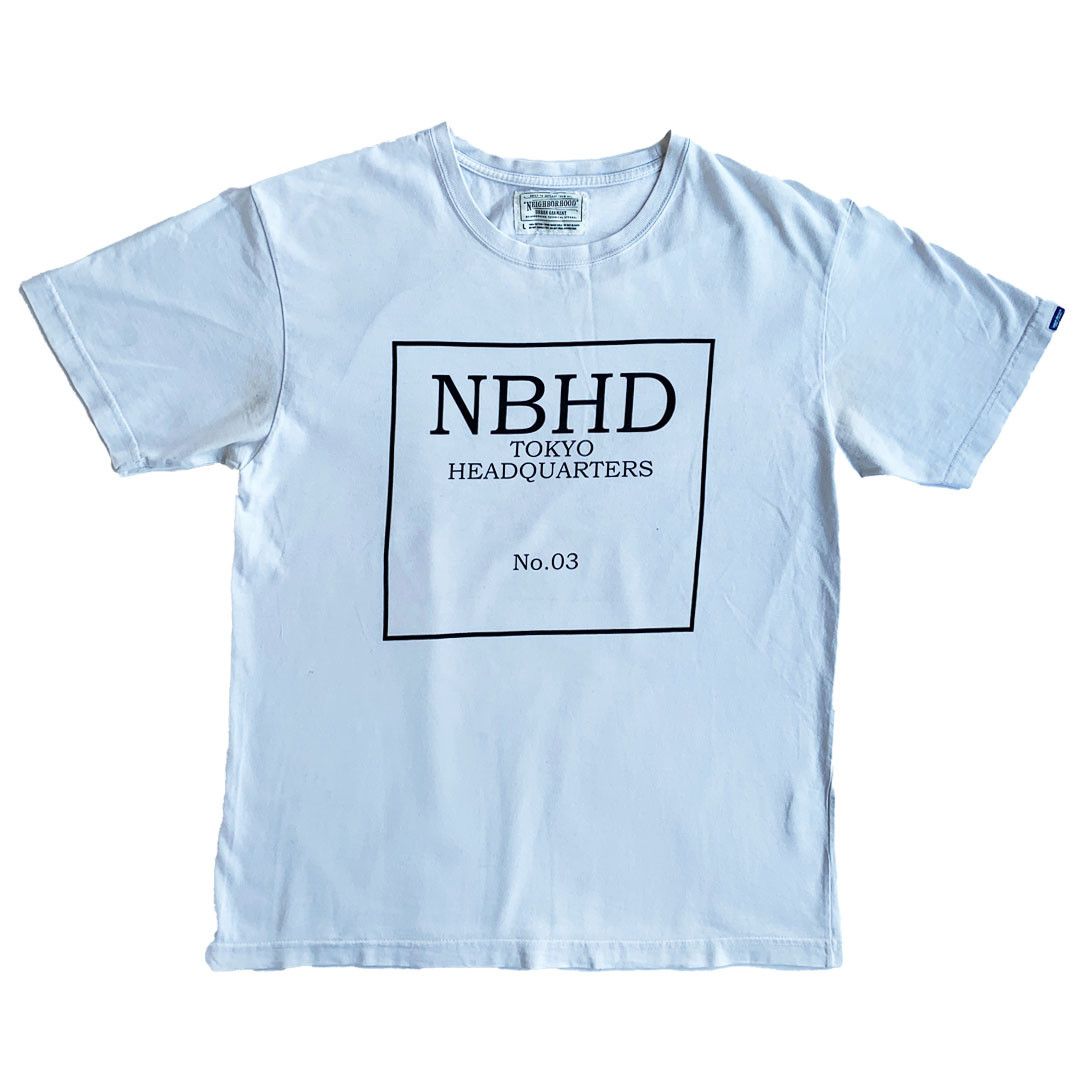 Neighborhood Neighbourhood NBHD - Box Graphic Logo Tee - White - L Size US L / EU 52-54 / 3 - 1 Thumbnail