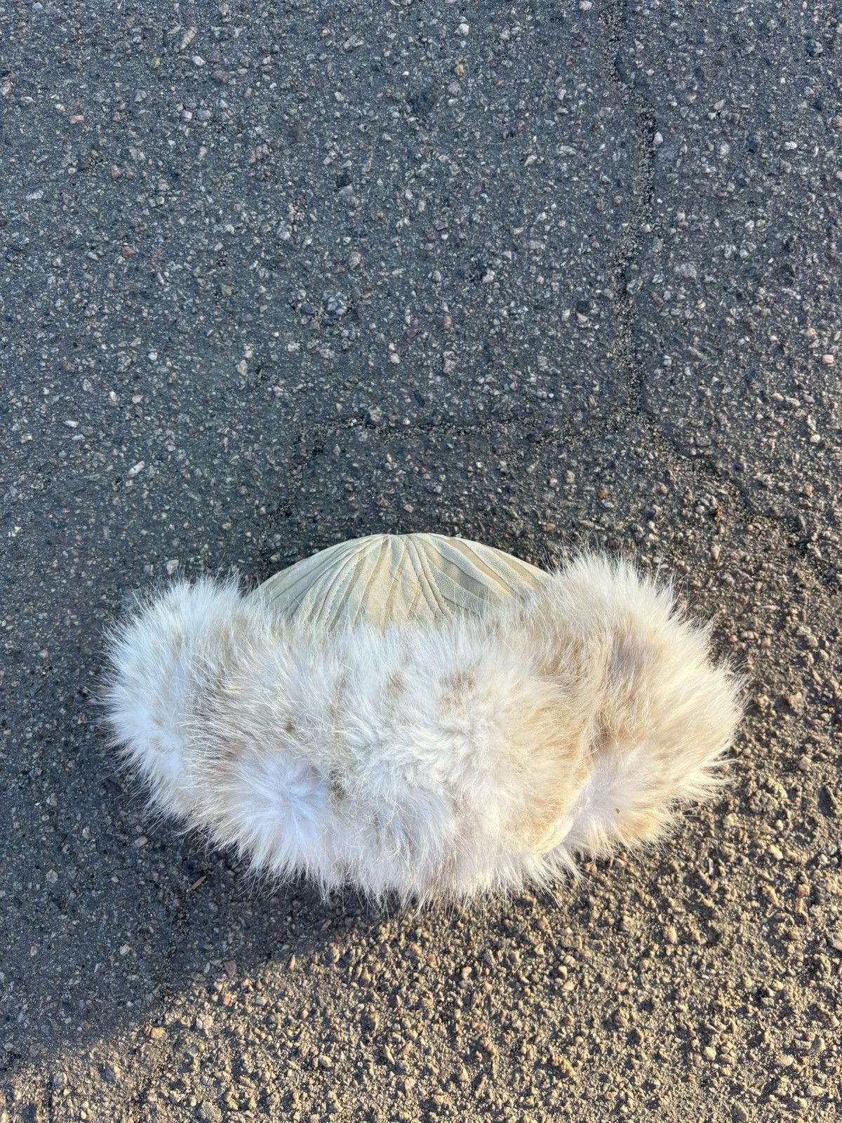 Japanese Brand × Vintage Vintage Eskimo Shearling Trim Pillbox hat Size ONE SIZE - 3 Thumbnail