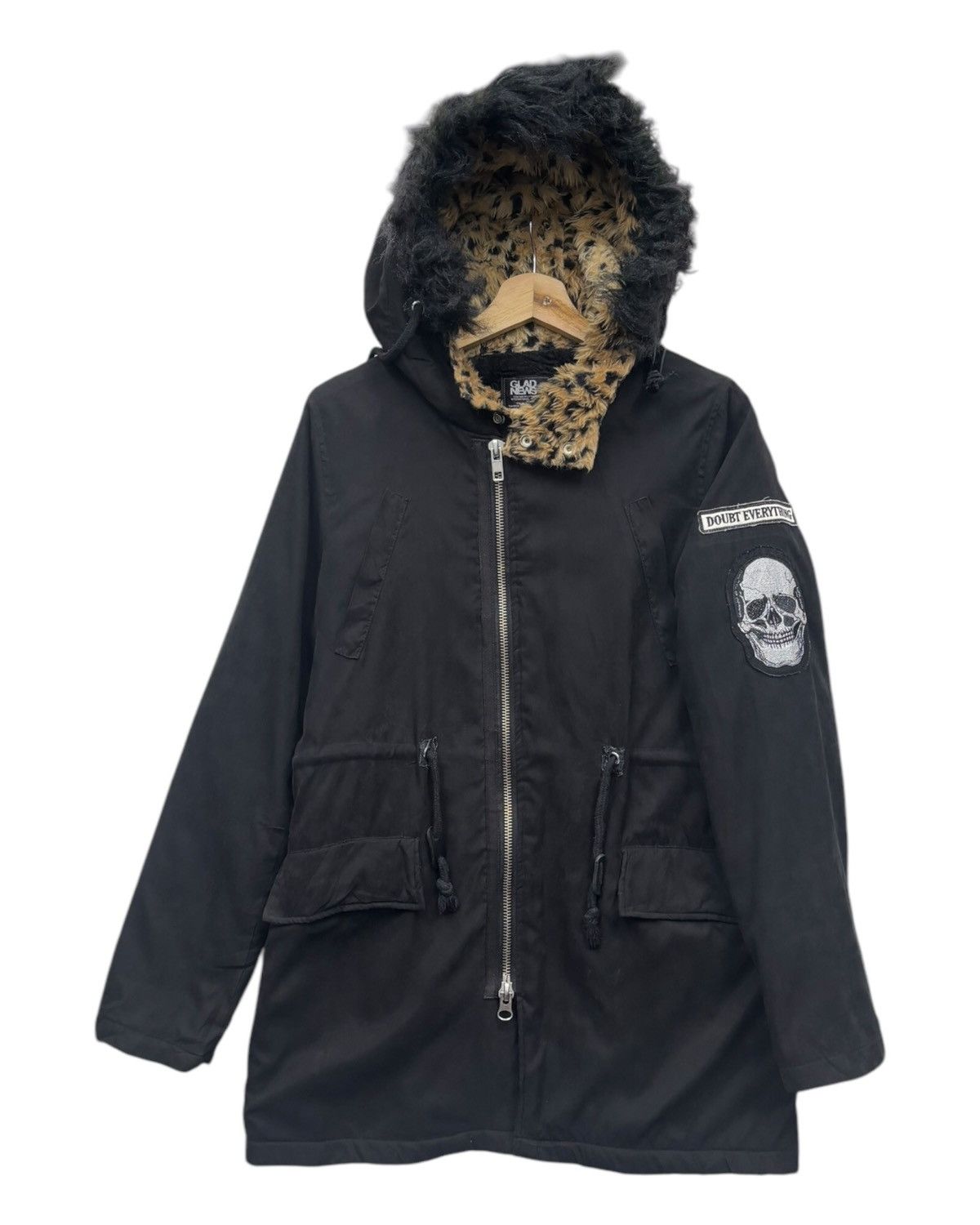 Hysteric Glamour 🔥Skulls Punk Gothic Leopard Fur Hood Lgb IFSIXWASNINE style Size US M / EU 48-50 / 2 - 3 Thumbnail