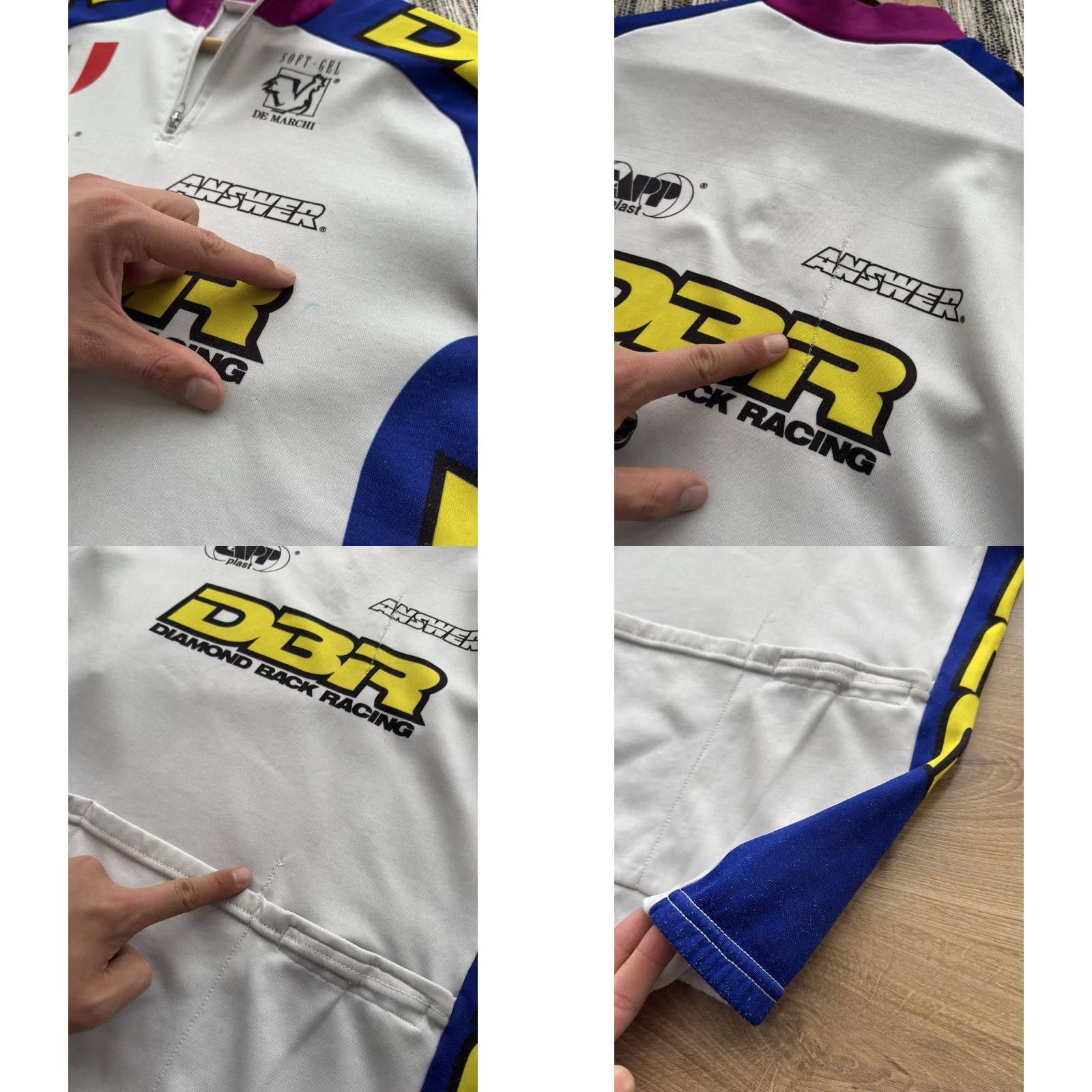 Vintage VINTAGE De Marchi DBR DIAMOND BACK RACING Cycling Shirt Thermo Jersey M White Jersey Short Sleeve Mens 90s Cycling Racing Italy Logo Size US M / EU 48-50 / 2 - 8 Thumbnail