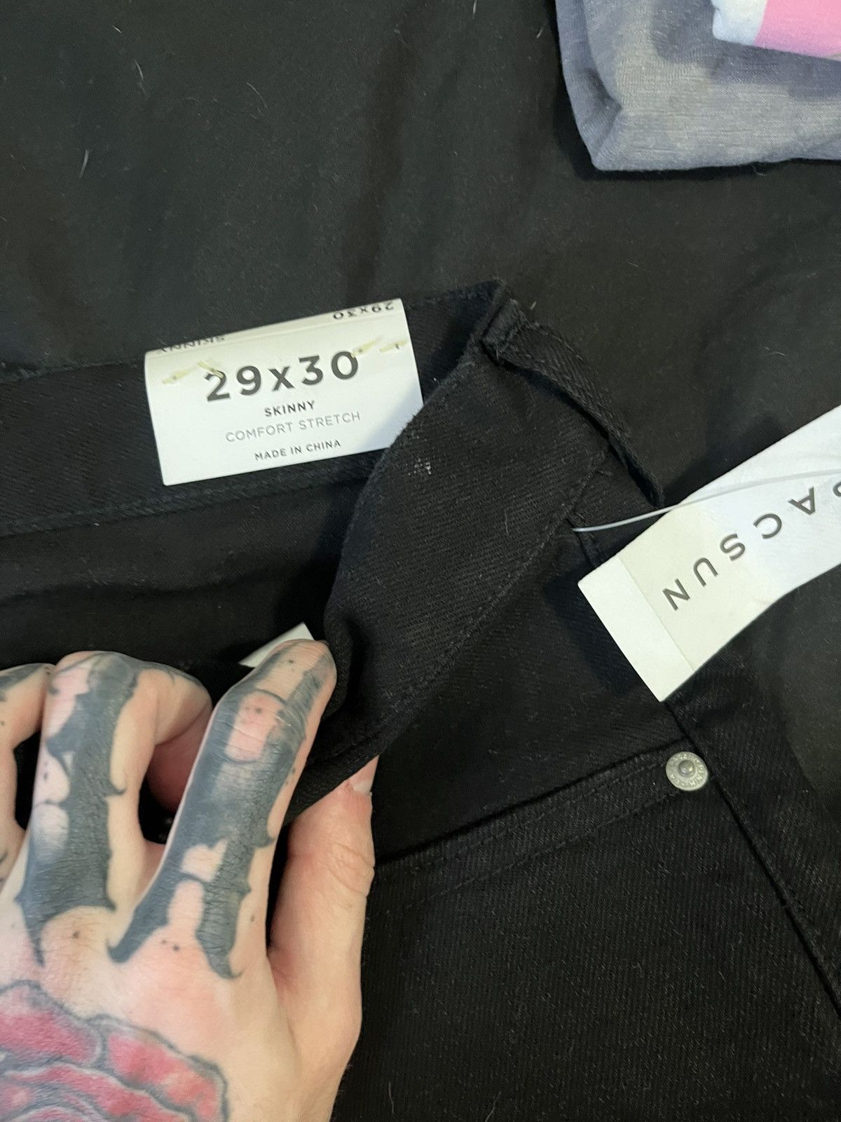 Pacsun Pacsun black denim game and watch Size US 31 - 6 Thumbnail