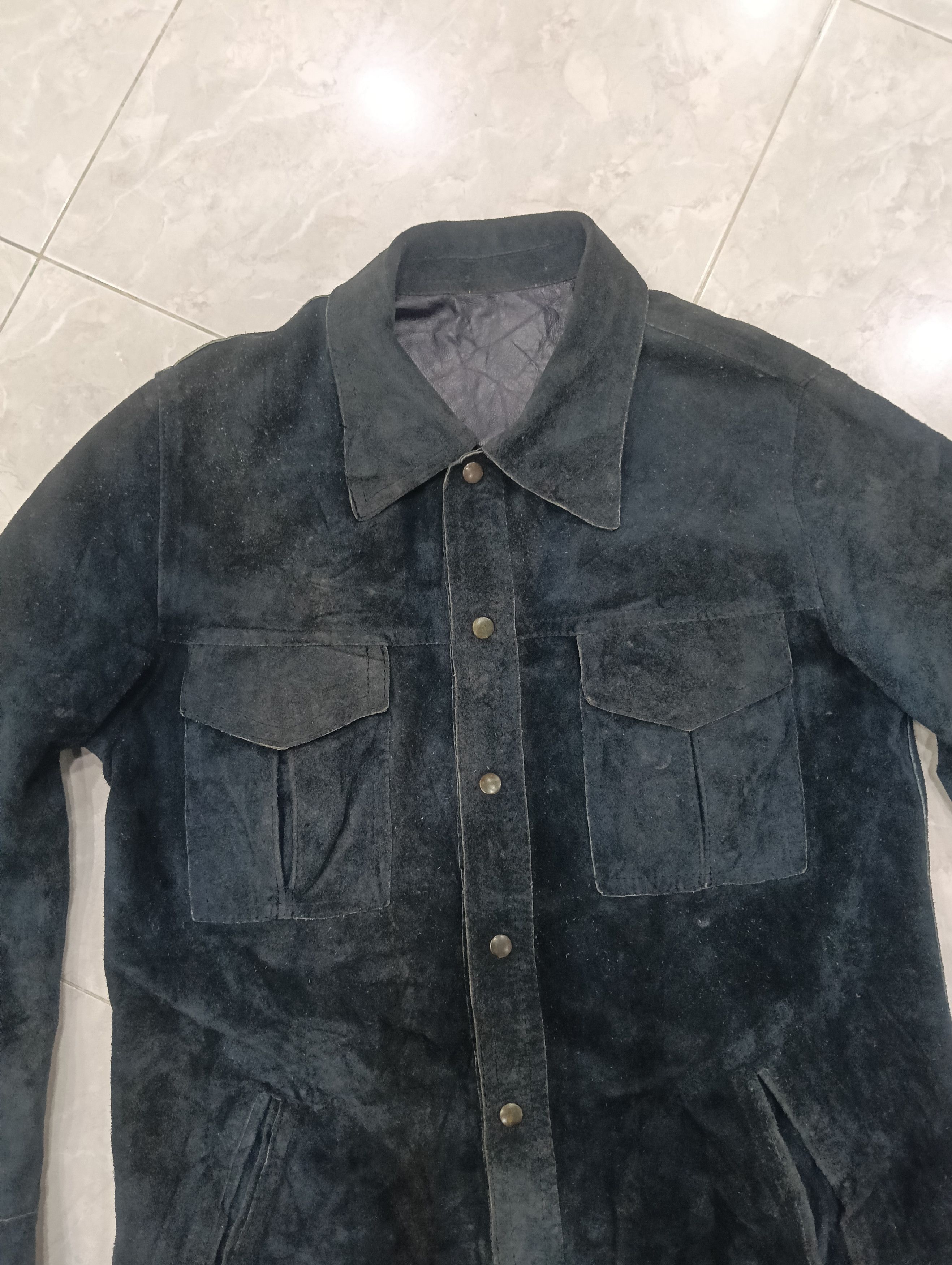Yohji Yamamoto Vintage Unbrand Leather Jacket Riversible Size US L / EU 52-54 / 3 - 7 Thumbnail
