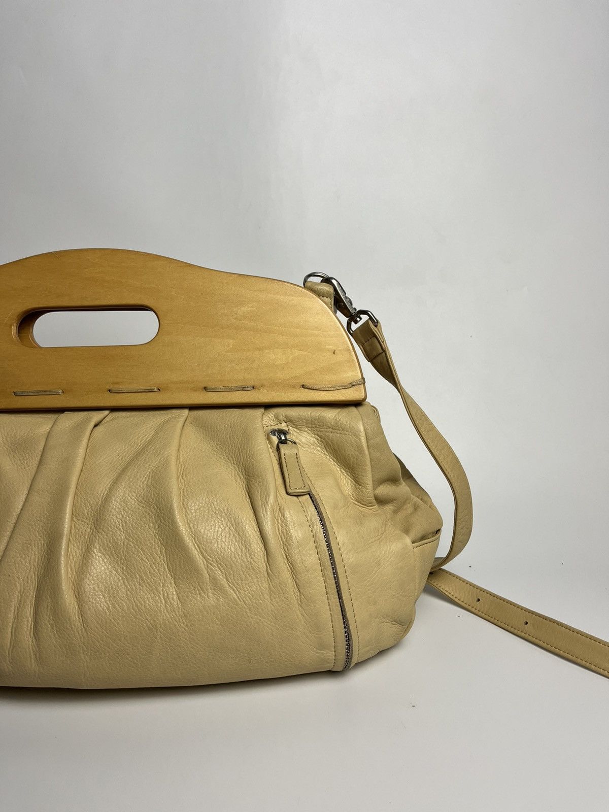 Jean Paul Gaultier 2000’s Jean Paul Gaultier Dragon Engraved Wood Frame Handbag Size ONE SIZE - 12 Thumbnail
