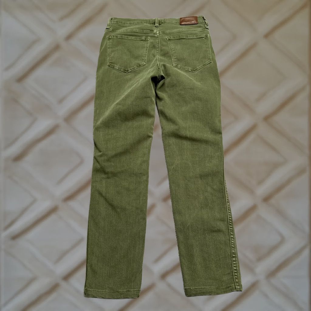 Madewell Madewell Jeans Womens 27 High Rise Skinny Denim Green Olive 10" Inseam 26" Belt Loops 5-Pocket City Grunge Outdoor Jeans Mens Womens Girls Size 27" / US 4 / IT 40 - 1 Thumbnail