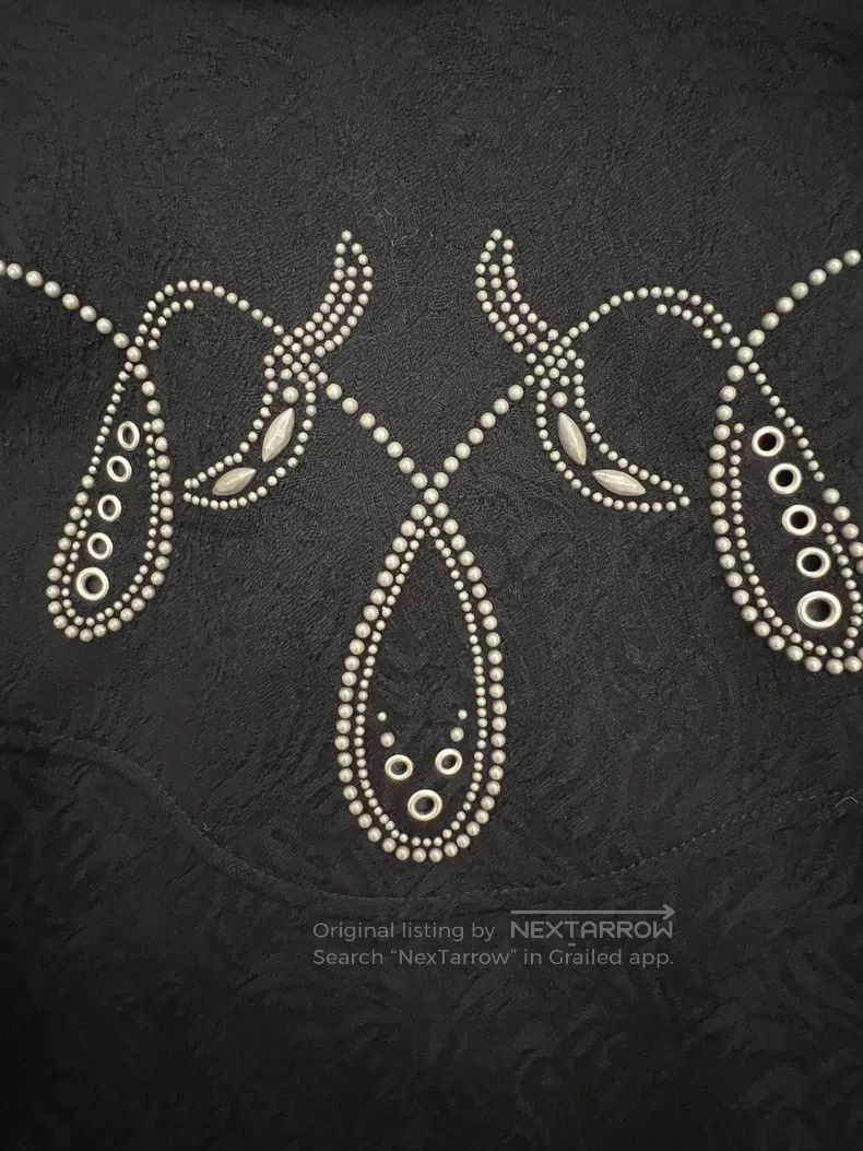 Saint Laurent Paris Saint Laurent Paris Dark Pattern Embroidered Beaded Wool J Size US M / EU 48-50 / 2 - 6 Thumbnail