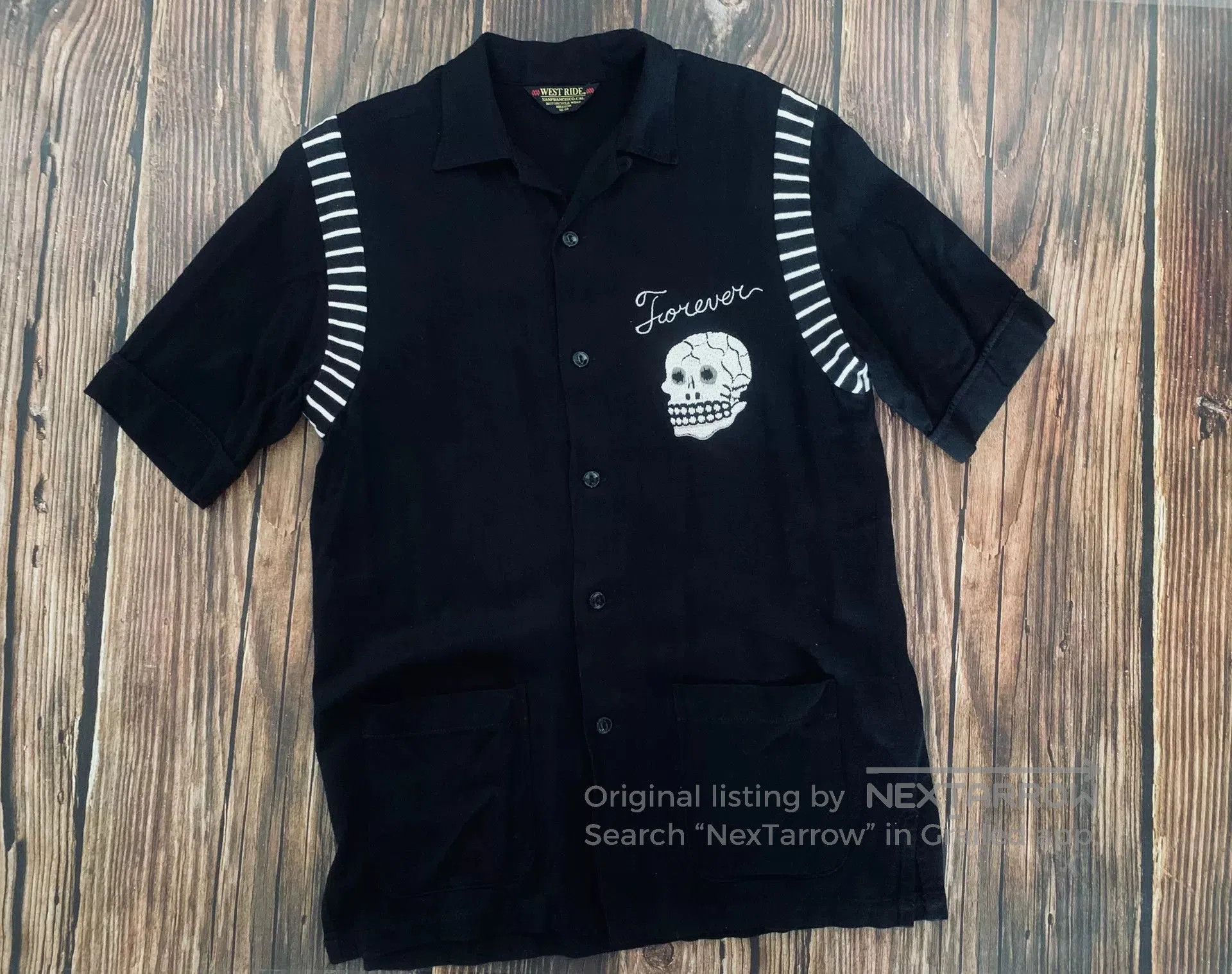 WEST RIDE Westride Embroidered Bowling Shirt. Size US M / EU 48-50 / 2 - 3 Thumbnail