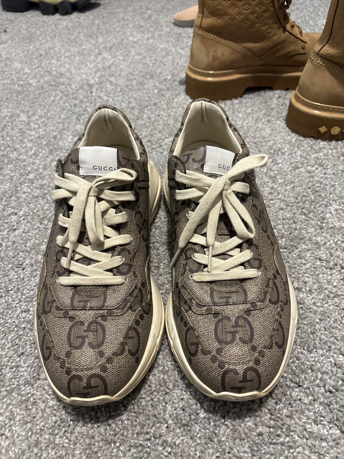 Gucci Gucci 100 Rython Sneaker ‘beige monogram’ Size US 11 / EU 44 - 4 Thumbnail