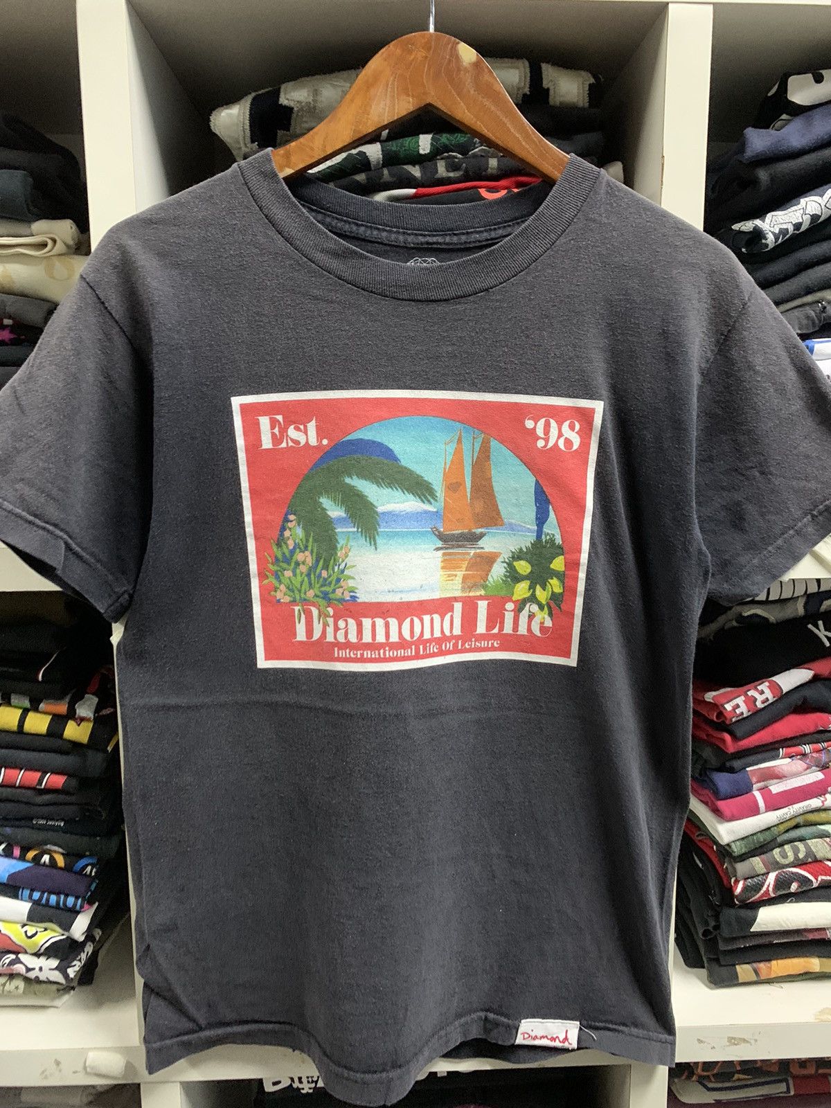 Diamond Supply Co. × Vintage Vintage Diamond Supply t-shirt Size US S / EU 44-46 / 1 - 2 Thumbnail
