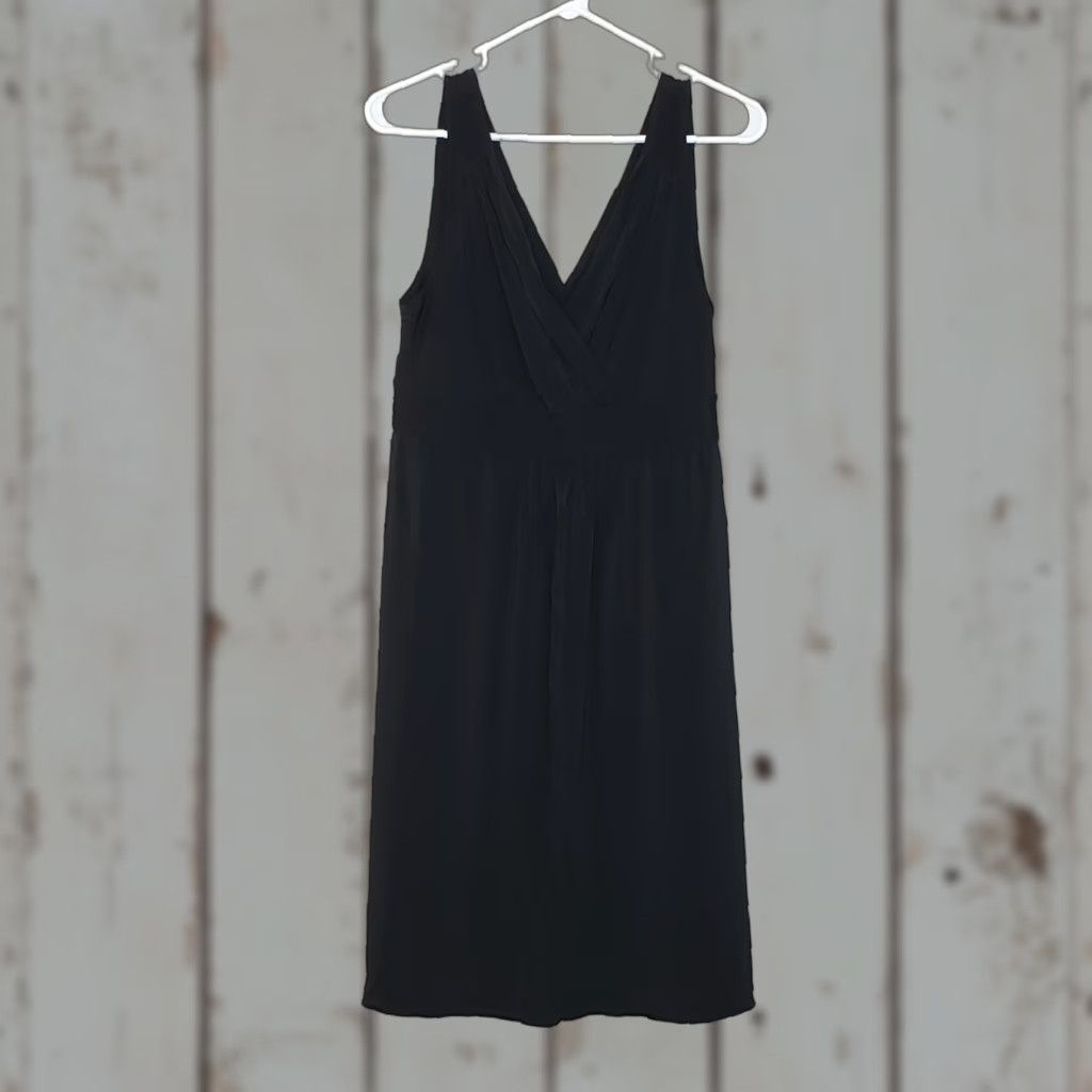 Elie Tahari Elie Tahari Dress Womens Medium Black Sleeveless V-Neck/Back Knee Length Shift Size M / US 6-8 / IT 42-44 - 1 Thumbnail