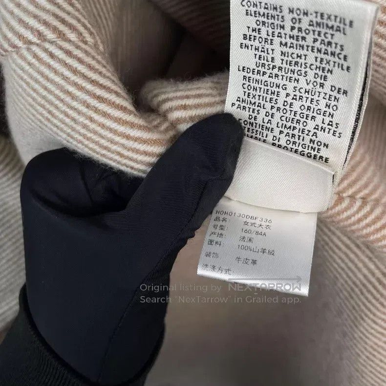 Hermes Hermes Khaki color patchwork tartan pure cashmere coat Size XS / US 0-2 / IT 36-38 - 7 Thumbnail